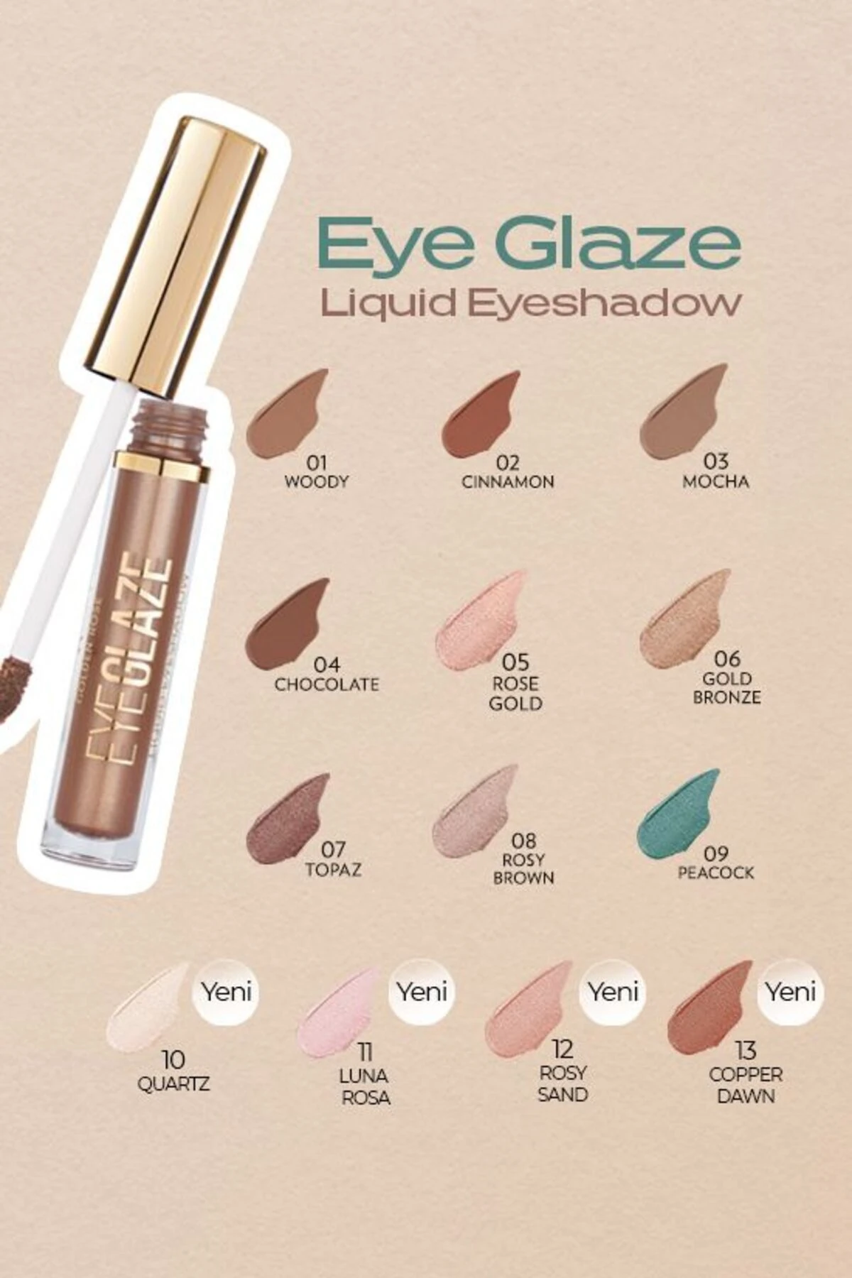 Eye Glaze Liquid Eyeshadow 06 Gold Bronze Likit Far 3,5 Ml