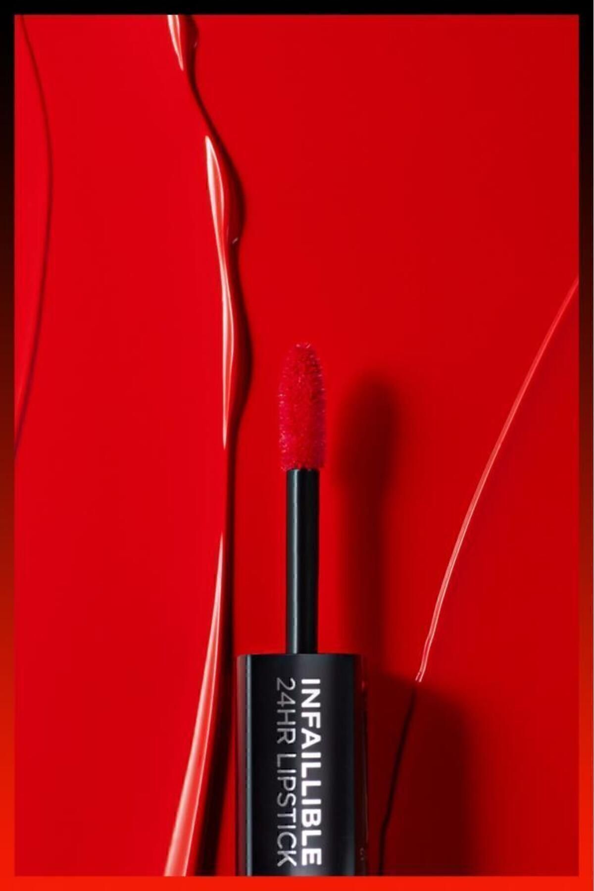 Infaillible 2-Step 24 Saat Kalıcı Likit Ruj & Balm - 506 Red Infaillible