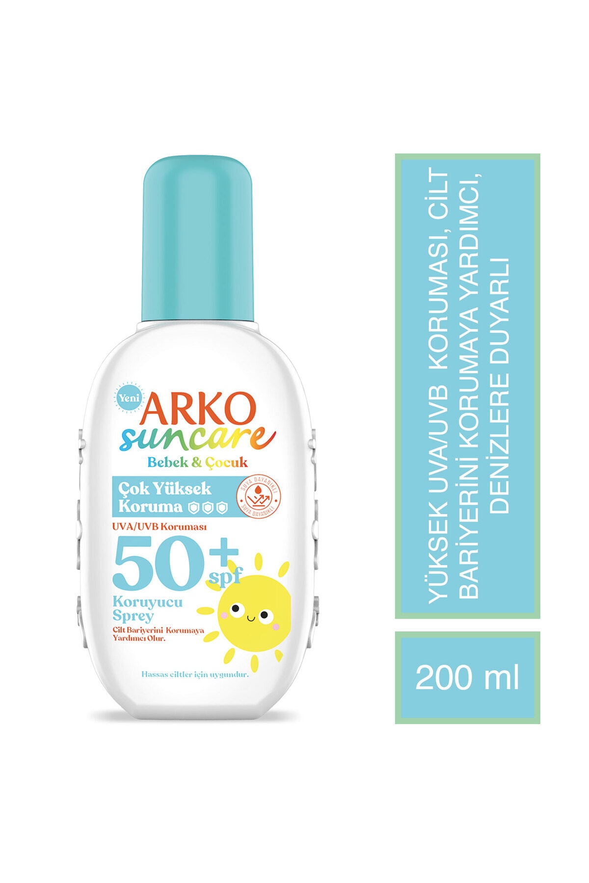 Suncare Bebek Ve Çocuklar İçin Çok Yüksek Koruma Spf 50+ Koruyucu Sprey 200 Ml