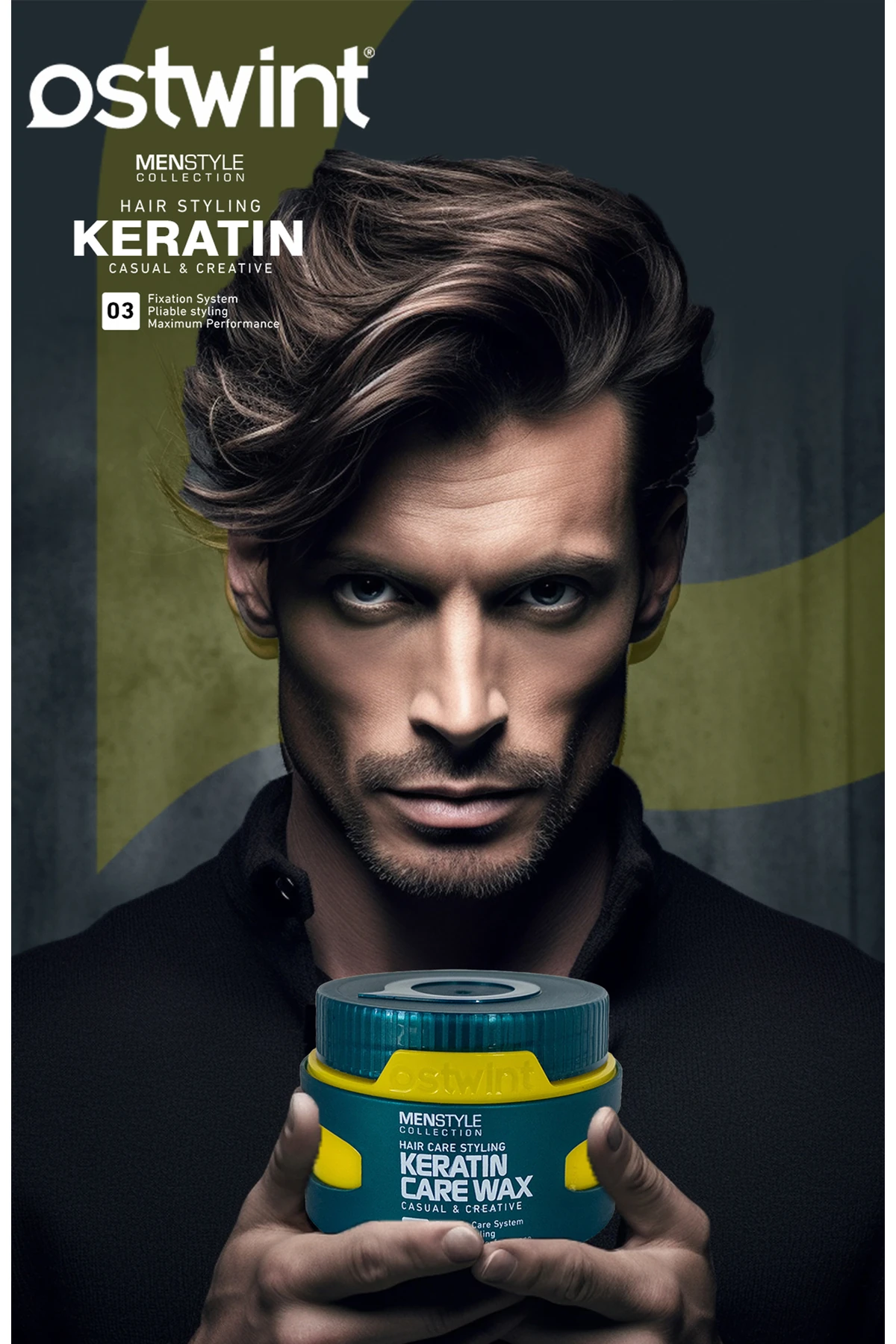 Menstyle Collection Saç Şekillendirici Wax Keratin Care No:3 Sarı 150Gr