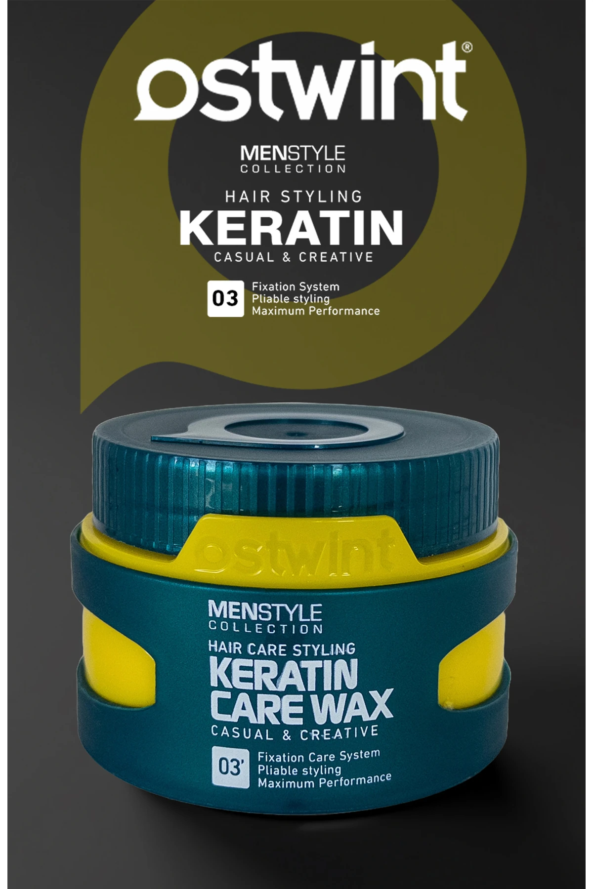 Menstyle Collection Saç Şekillendirici Wax Keratin Care No:3 Sarı 150Gr
