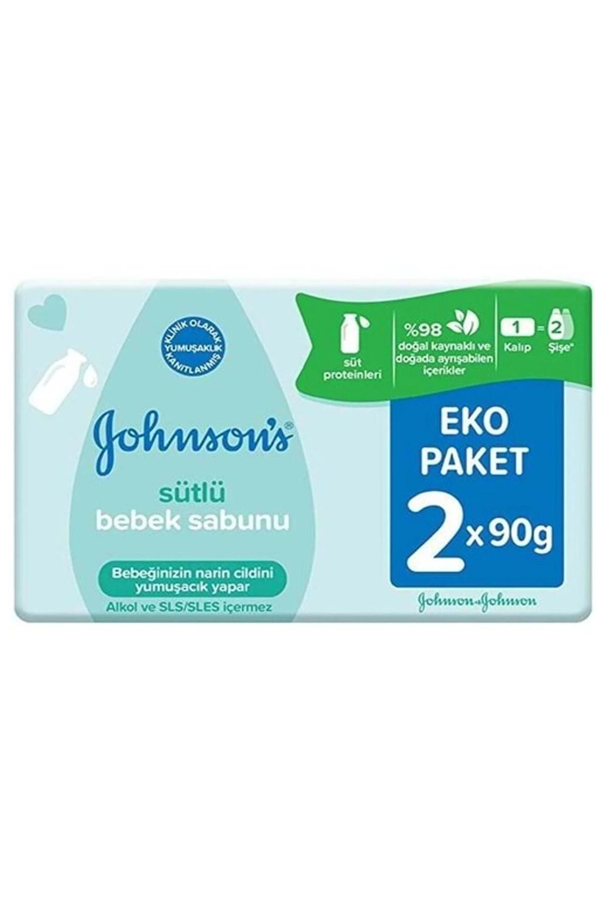 Johnsons Baby Sütlü Bebek Sabunu 2 X 90 Gr Eko Paket