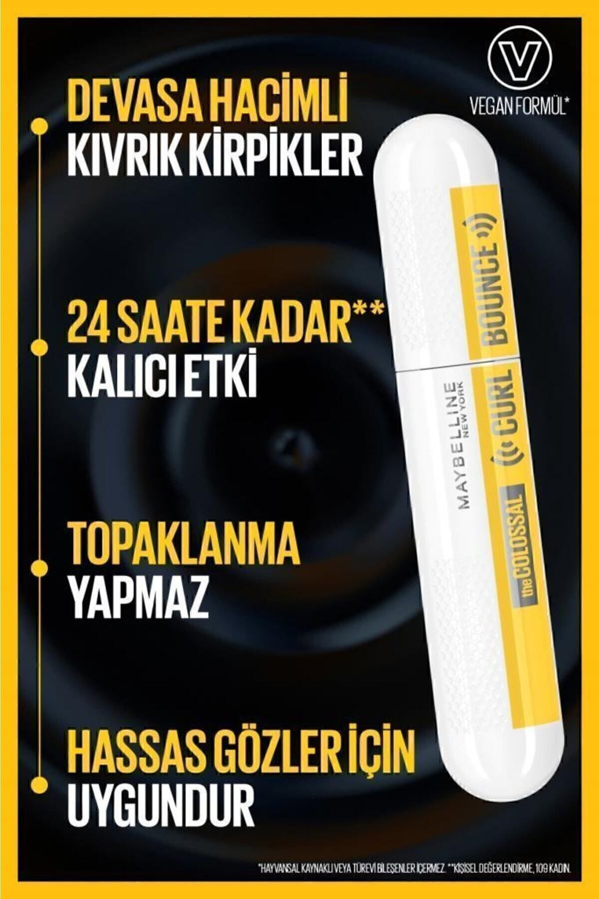 Siyah Bonus Maskara - Colossal Curl Bounce Mascara