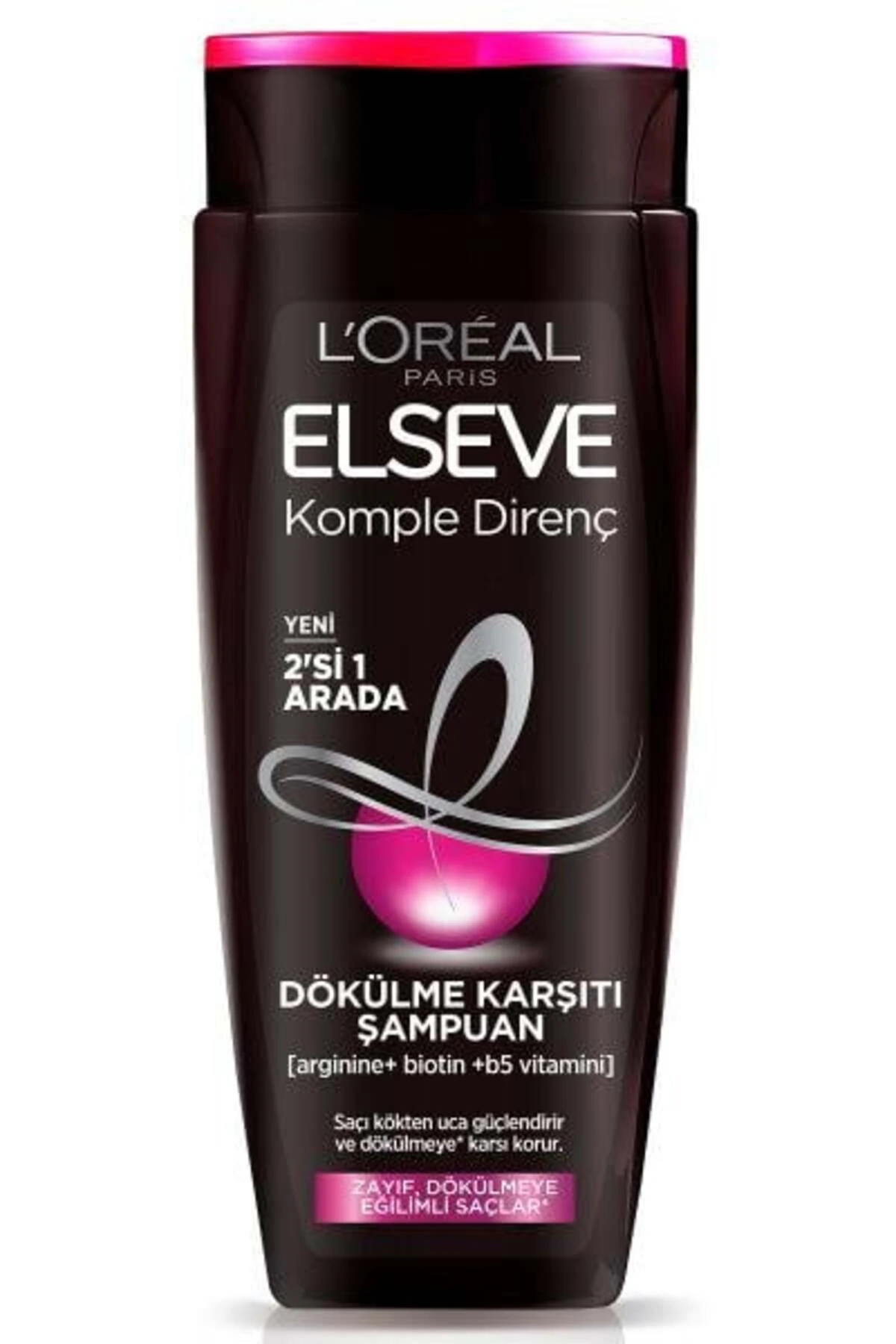L'Oréal Paris Elseve Komple Direnç Dökülme Karşıtı 2'Si 1 Arada Şampuan 360 Ml