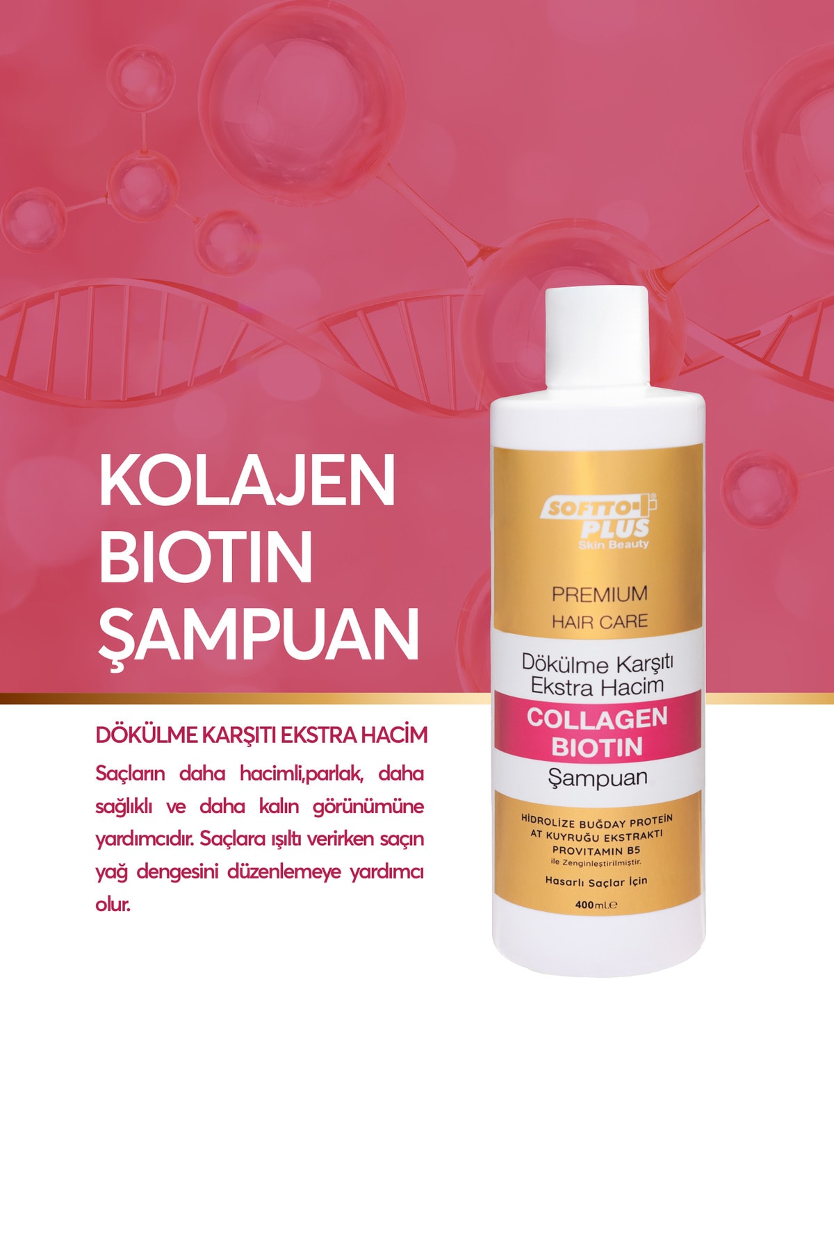 Anti-Haır Loss Extra Volume Collagen Bıotın Şampuan 400 Ml