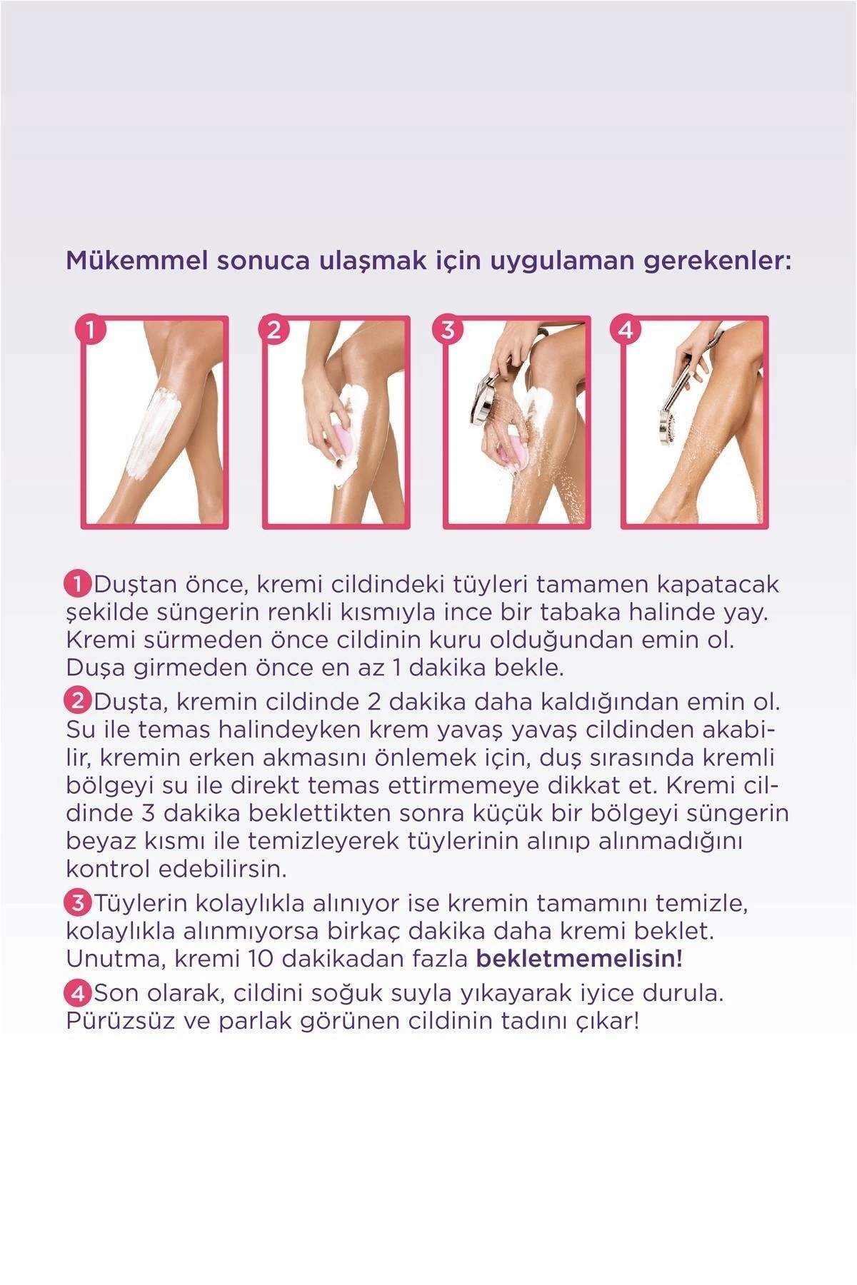 Duşta Tüy Dökücü Krem Hassas Ciltler 150 Ml