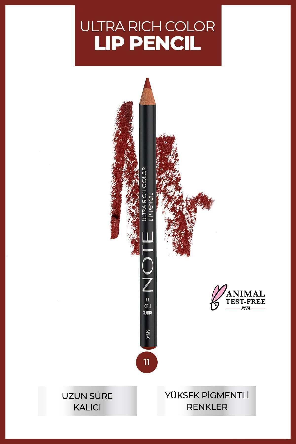Ultra Rich Color Lip Pencil Dudak Kalemi 11 Brick Red - Kırmızı