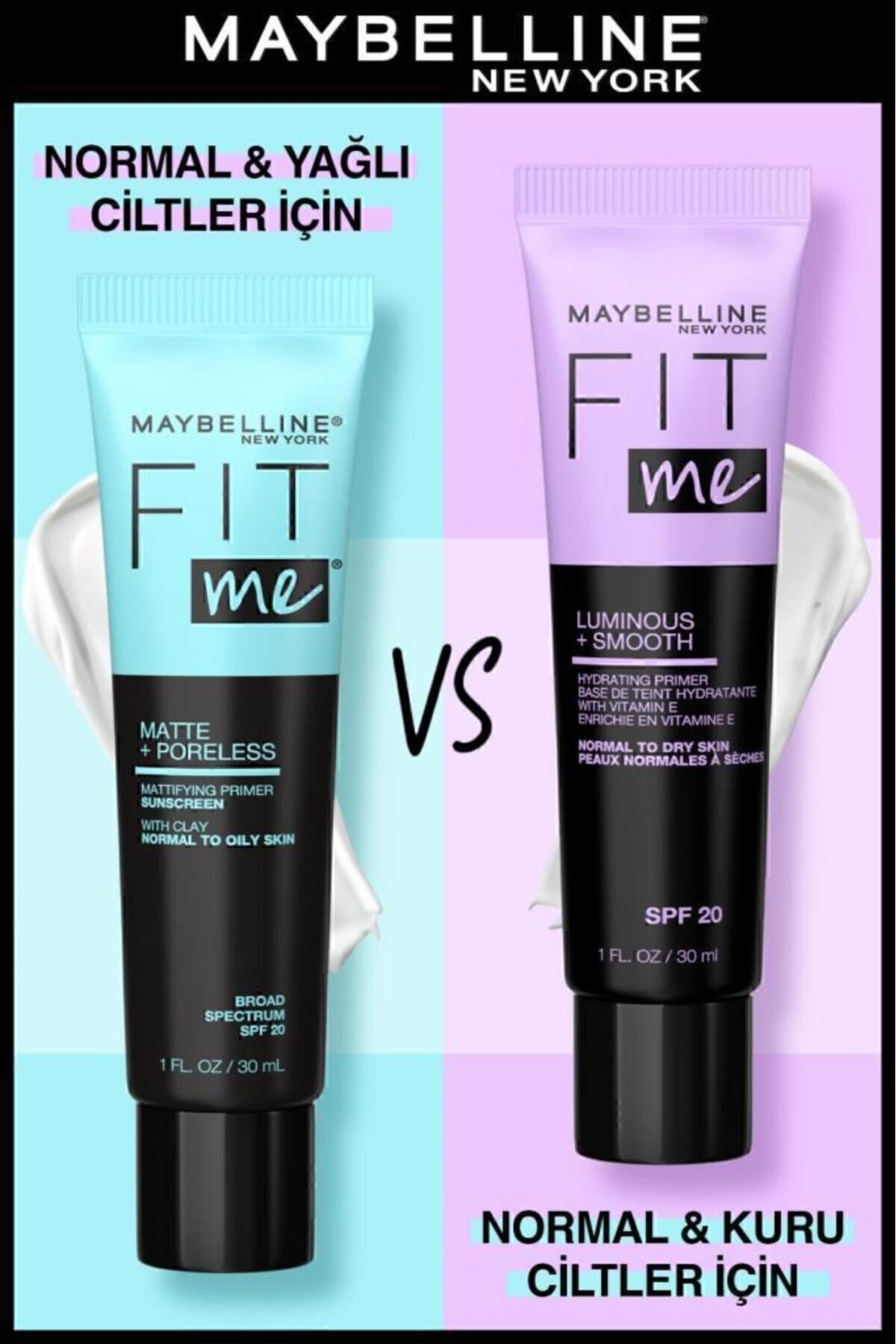 Fit Me Luminous & Smooth Nemlendiren Makyaj Bazı