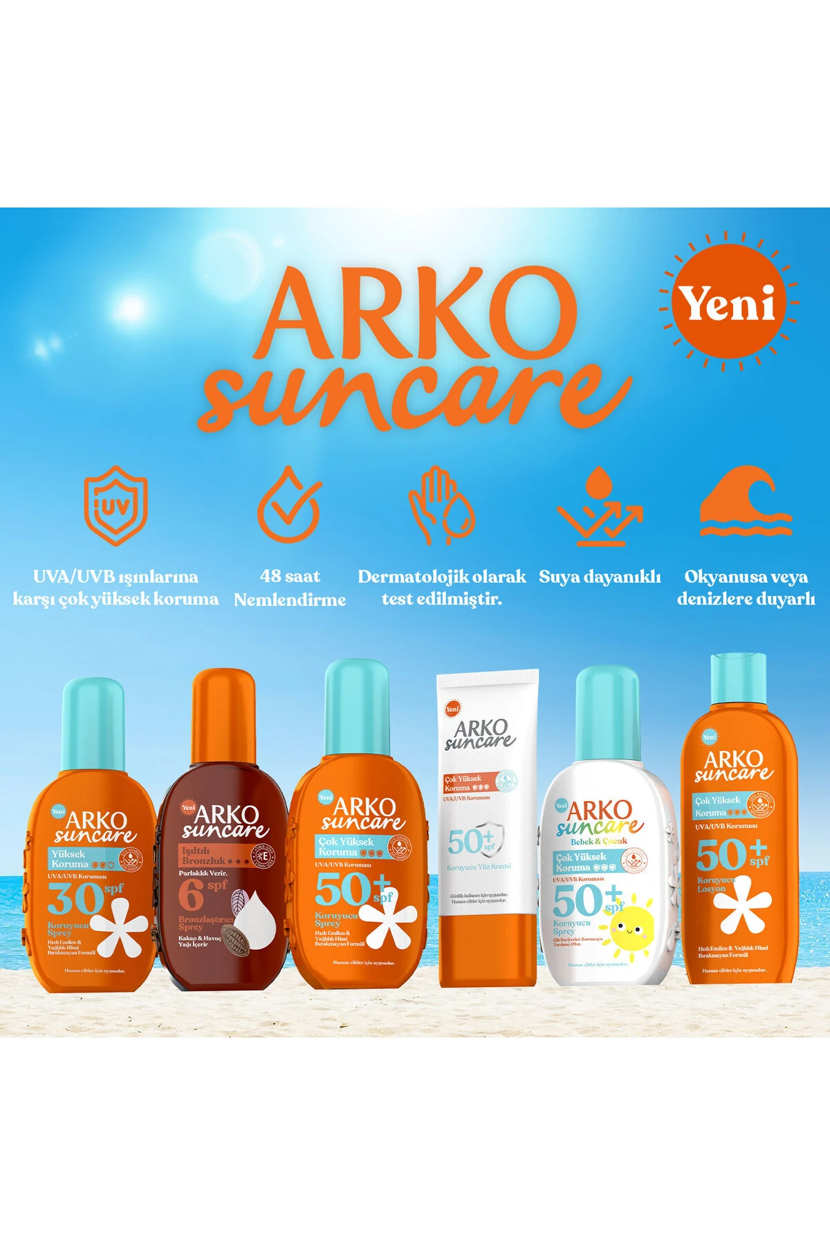 Suncare Çok Yüksek Koruma Spf 50+ Koruyucu Yüz Kremi 50 Ml