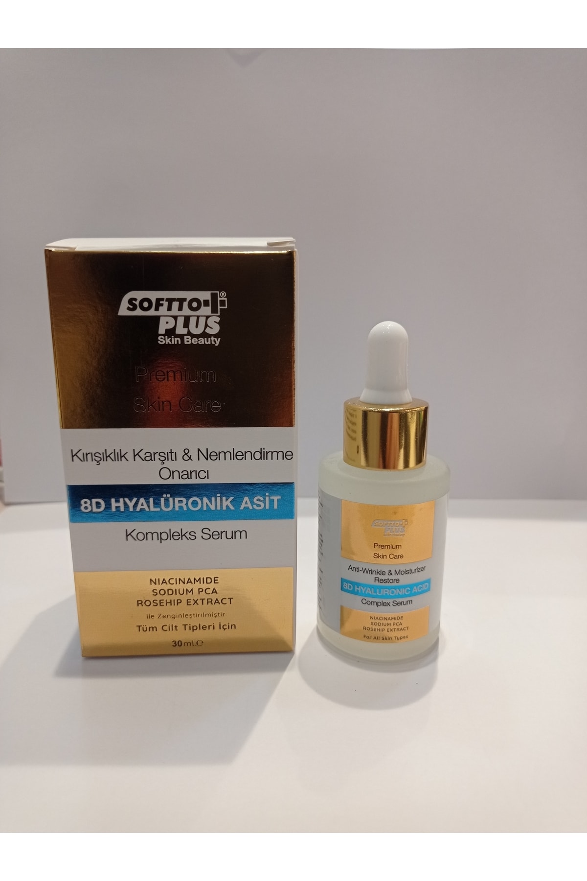 Kırışıklık Karşıtı & Nemlendirici & Onarıcı 8D Hyalüronik Asit Kompleks Serum