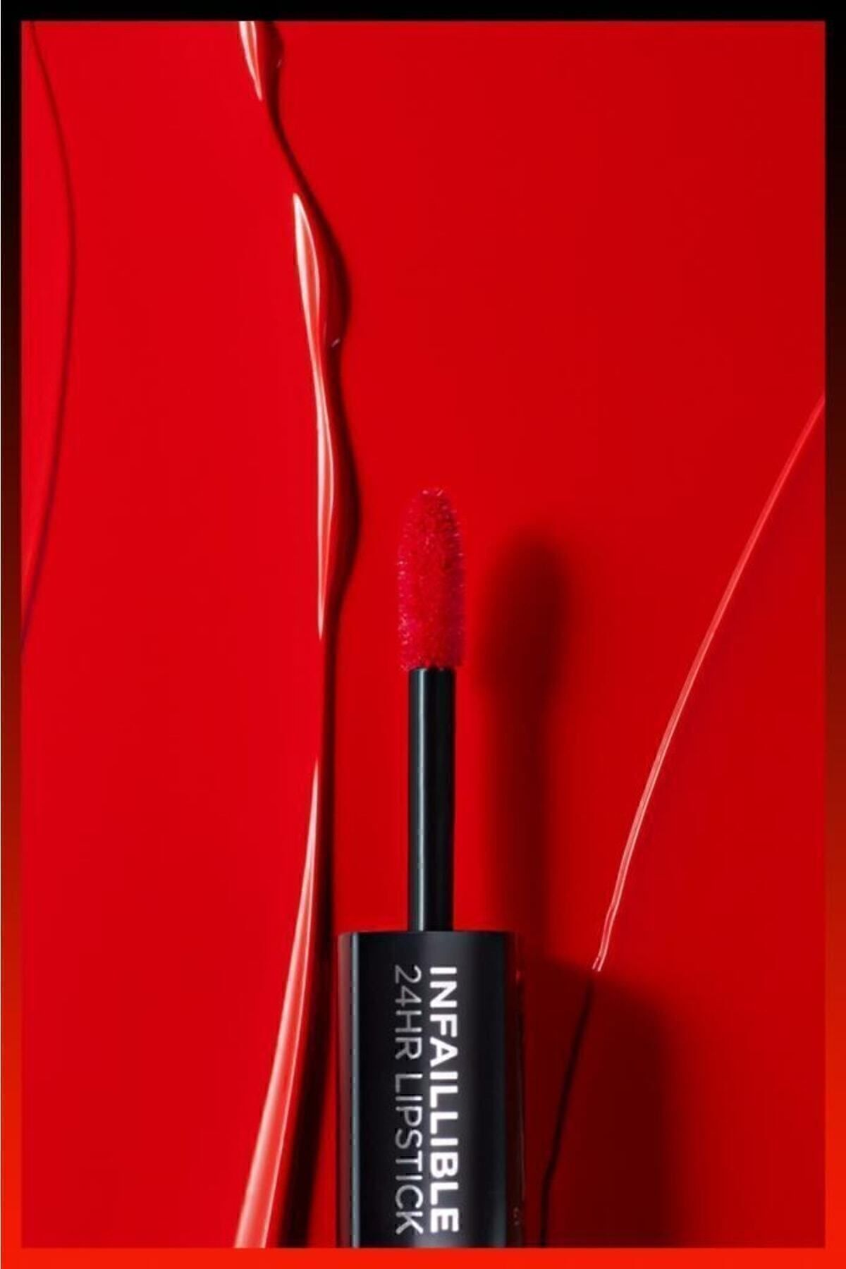 Infaillible 2-Step 24 Saat Kalıcı Likit Ruj & Balm - 213 Toujours Teaberry