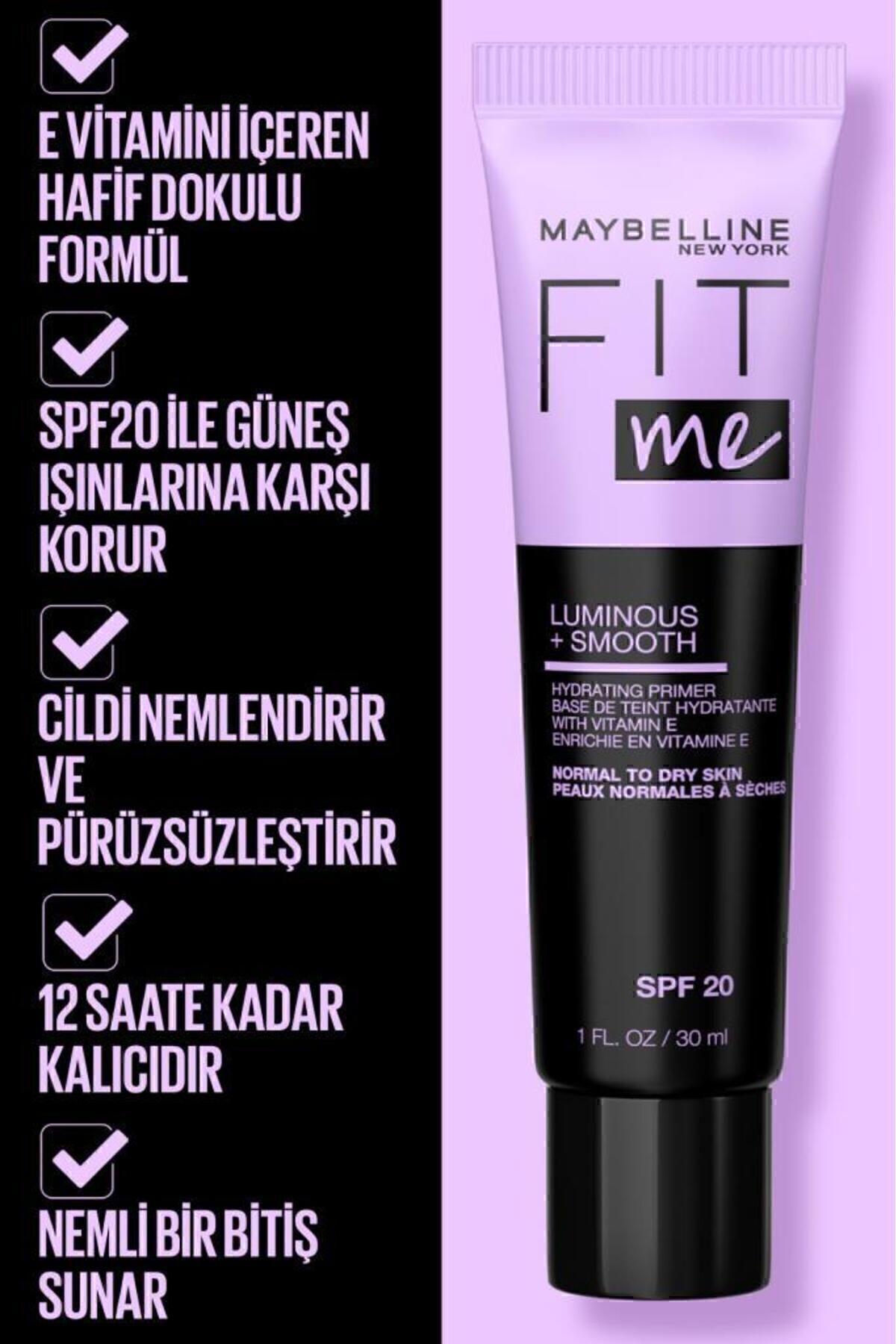 Fit Me Luminous & Smooth Nemlendiren Makyaj Bazı