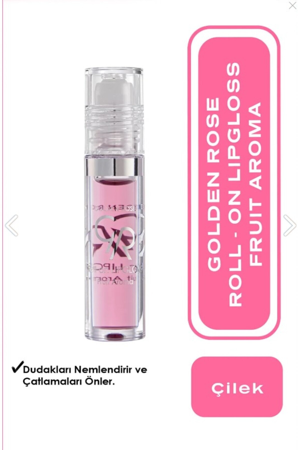 Roll On Lipgloss No:01 Strawberry - Meyveli Dudak Parlatıcısı
