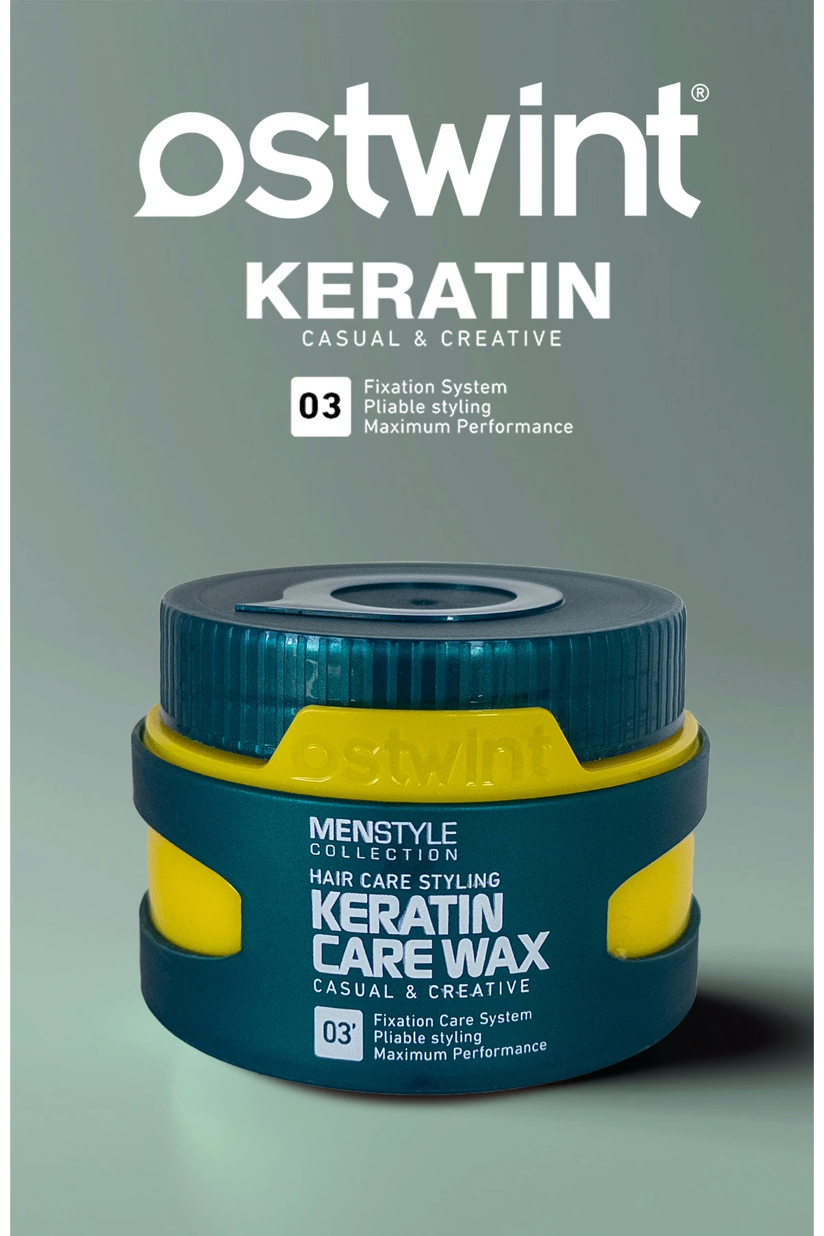 Menstyle Collection Saç Şekillendirici Wax Keratin Care No:3 Sarı 150Gr