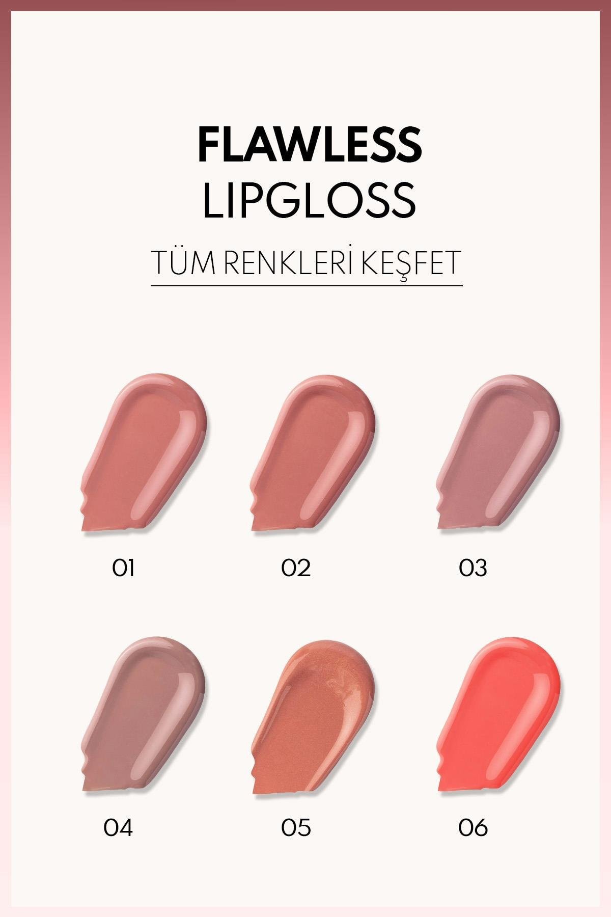 Flawless Lipgloss Nemlendirici Dudak Parlatıcısı - 06 Tasty Candy - Pembe