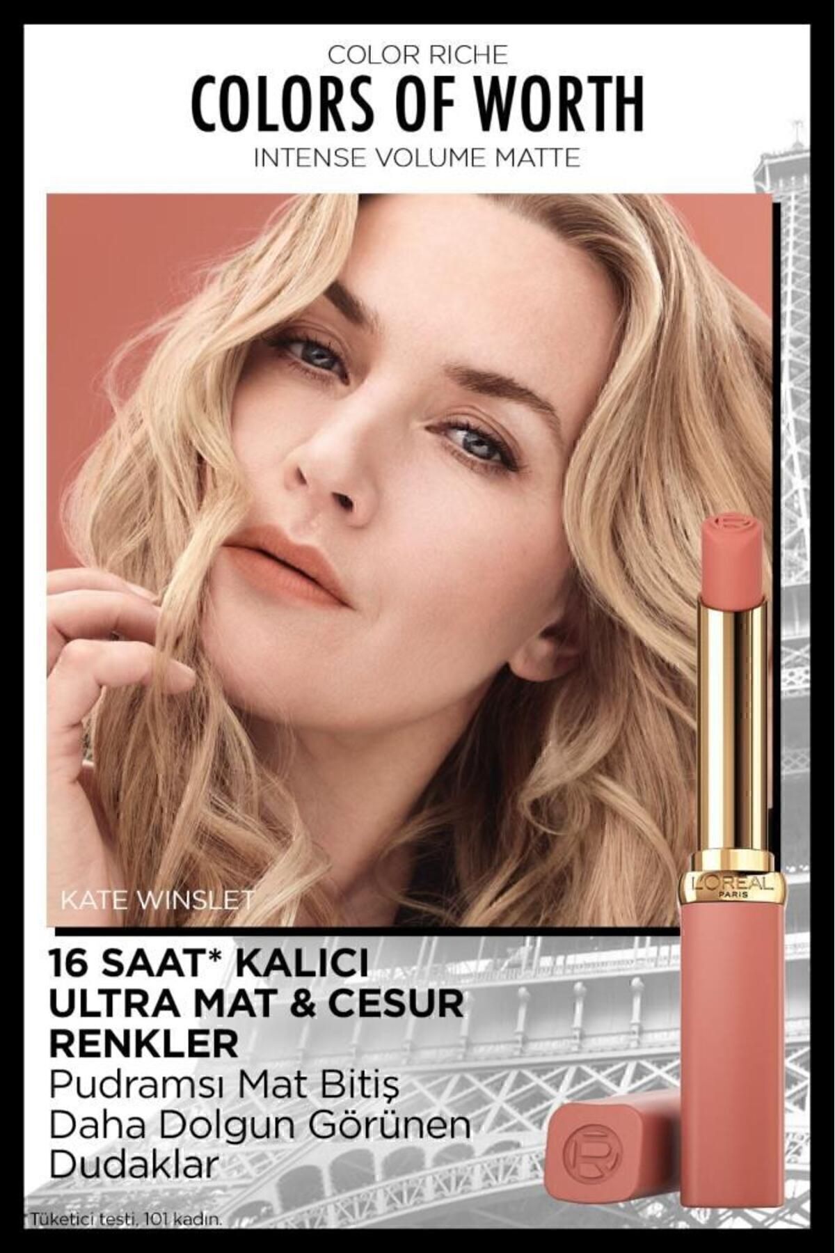 Color Riche Colors Of Worth Intense Volume Matte Ruj -500 Beige Freedom