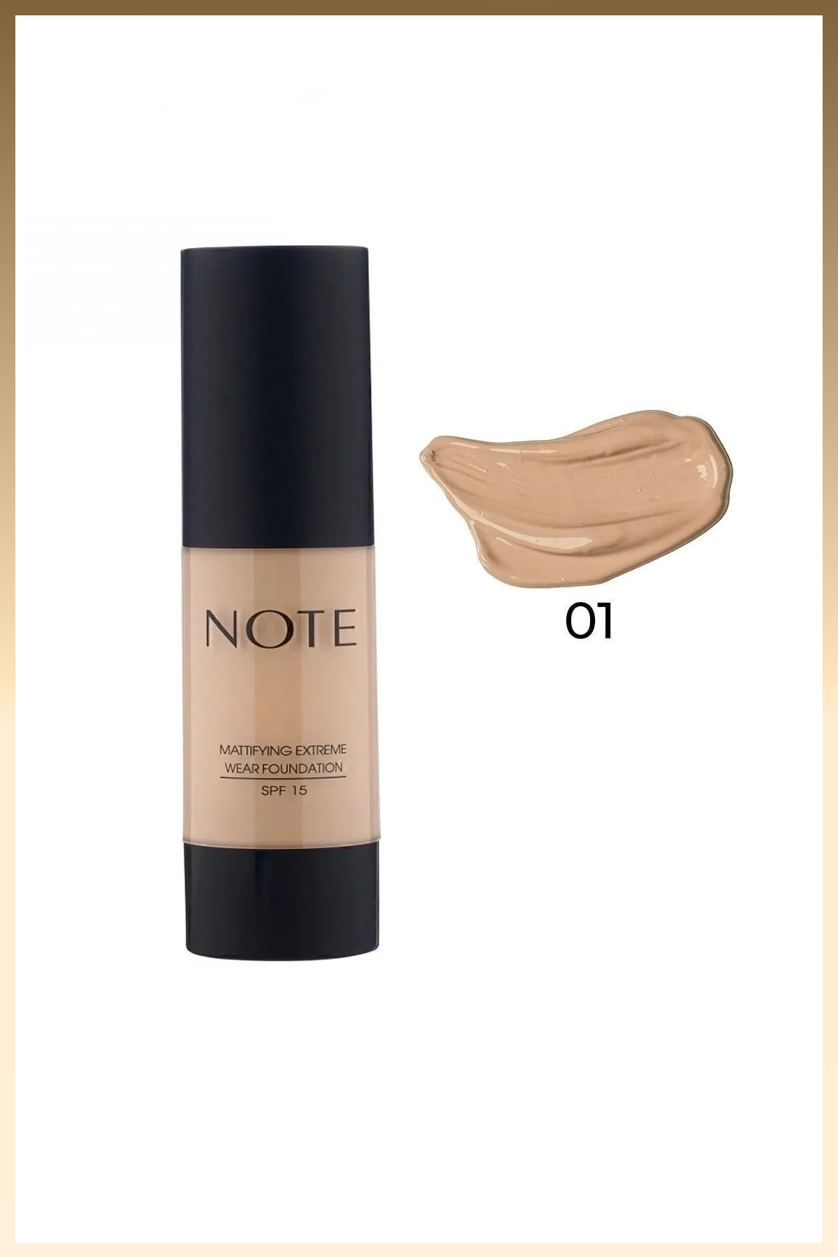 Mattifying Extreme Wear Spf 15 Yoğun Kapatıcı Mat Bitişli Fondöten - 01 Beige