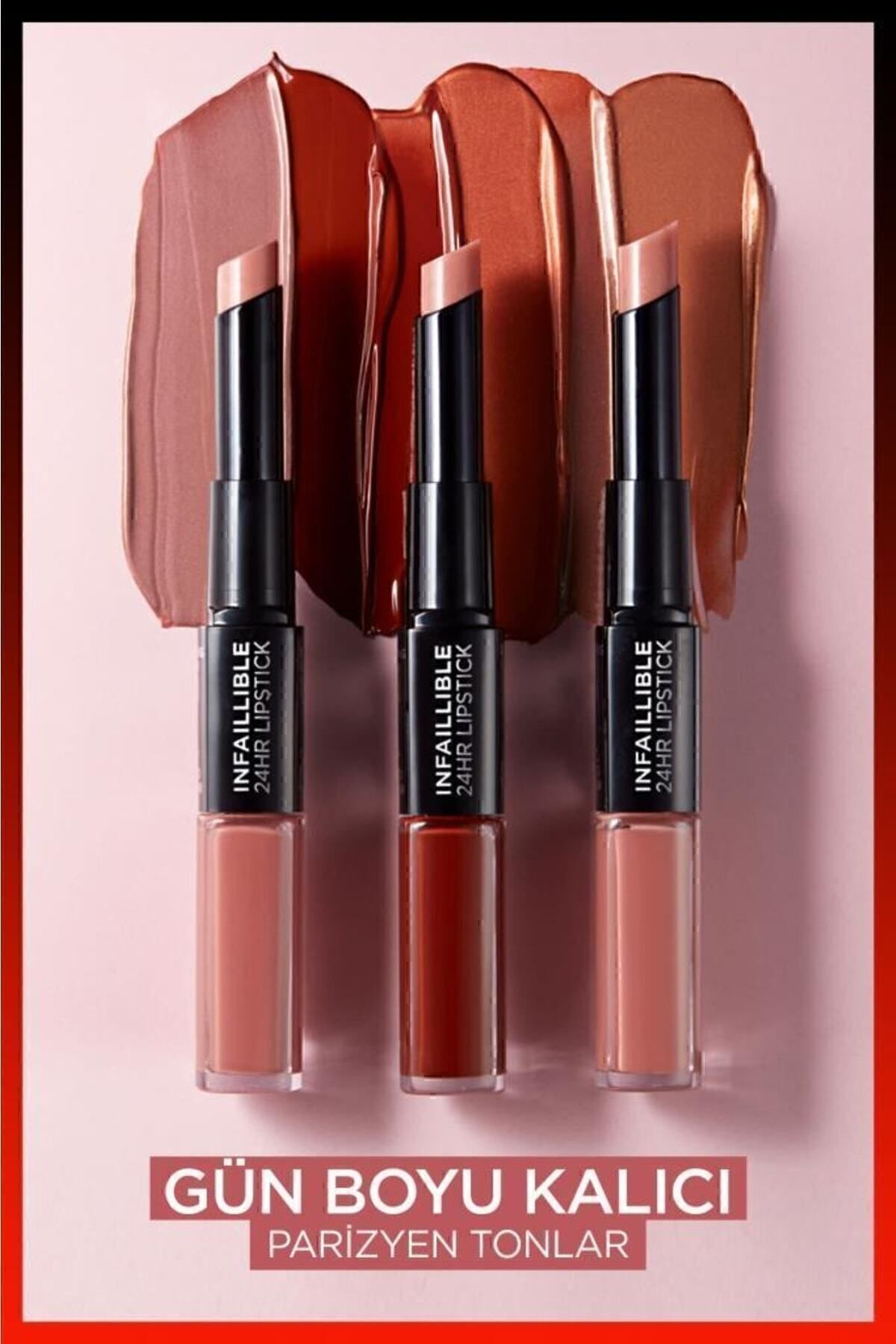 Infaillible 2-Step 24 Saat Kalıcı Likit Ruj & Balm - 213 Toujours Teaberry