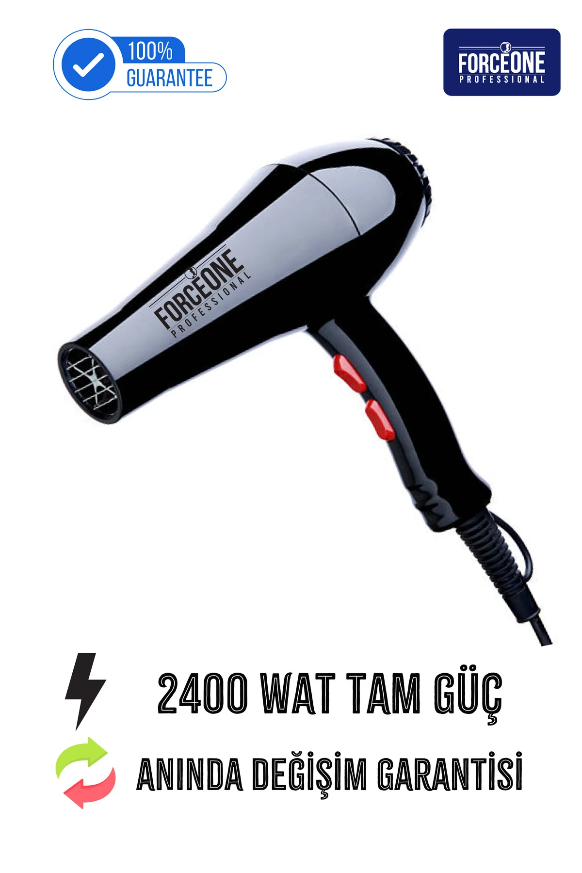 Pro 5500 Turbo Profesyonel Fön Makinesi 2400 Watt