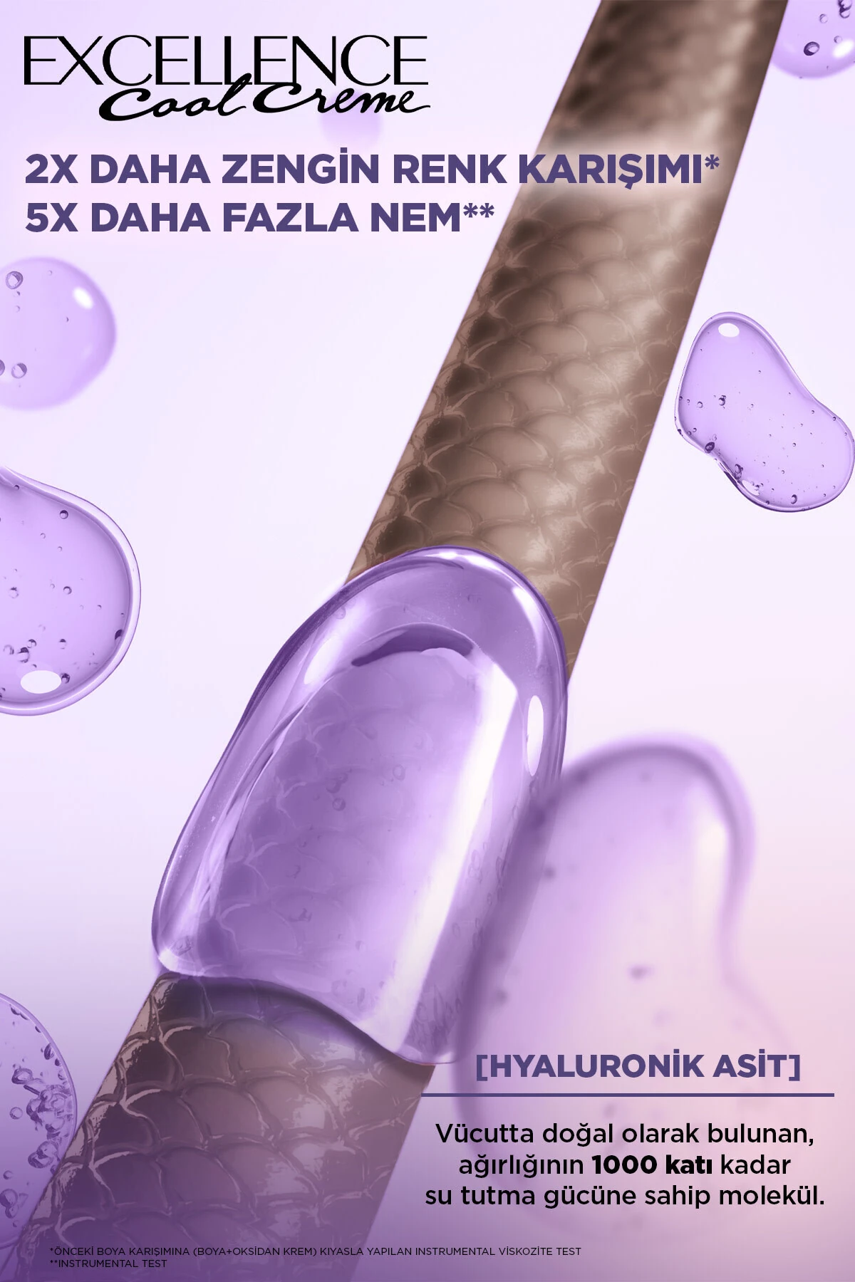 Excellence Cool Creme Saç Boyası – 4.11 Ekstra Küllü Kahve