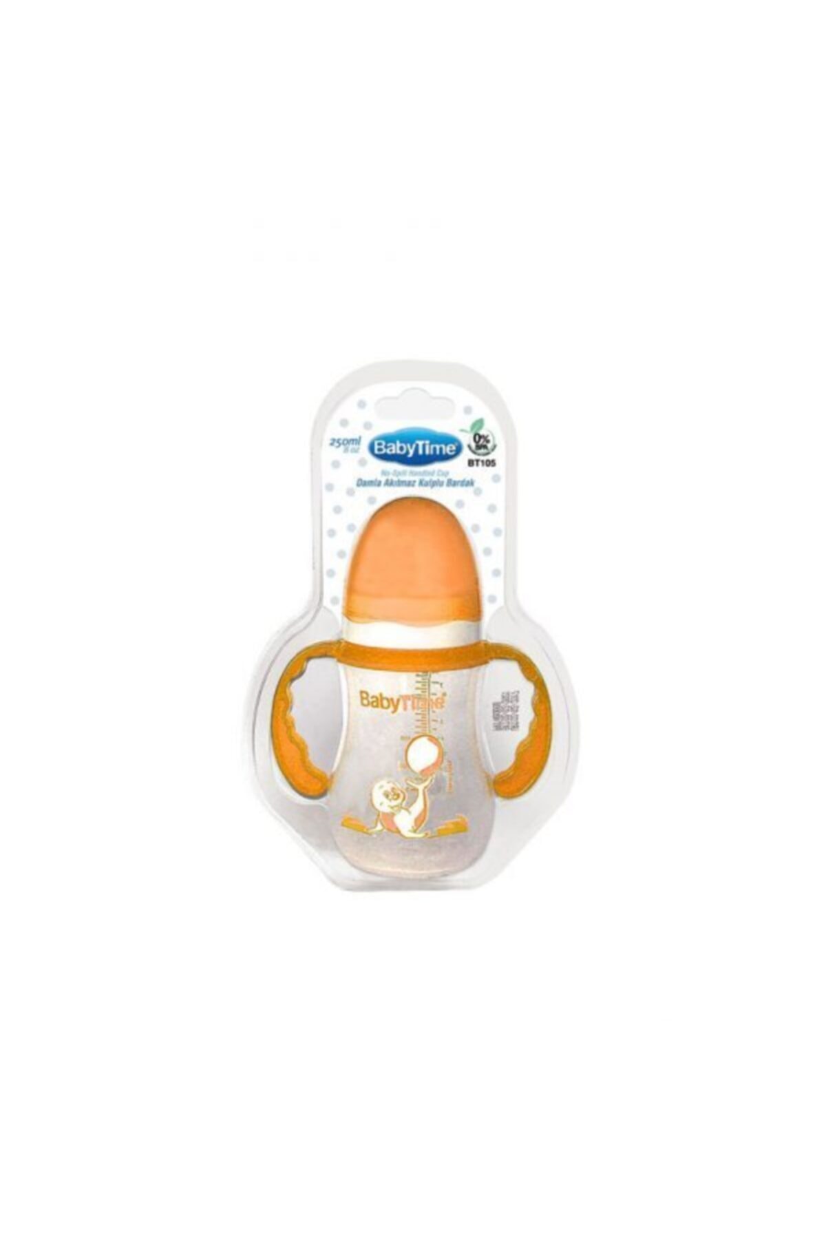 Bt105 Damla Akıtmaz Kulplu Bardak 250 Ml Turuncu