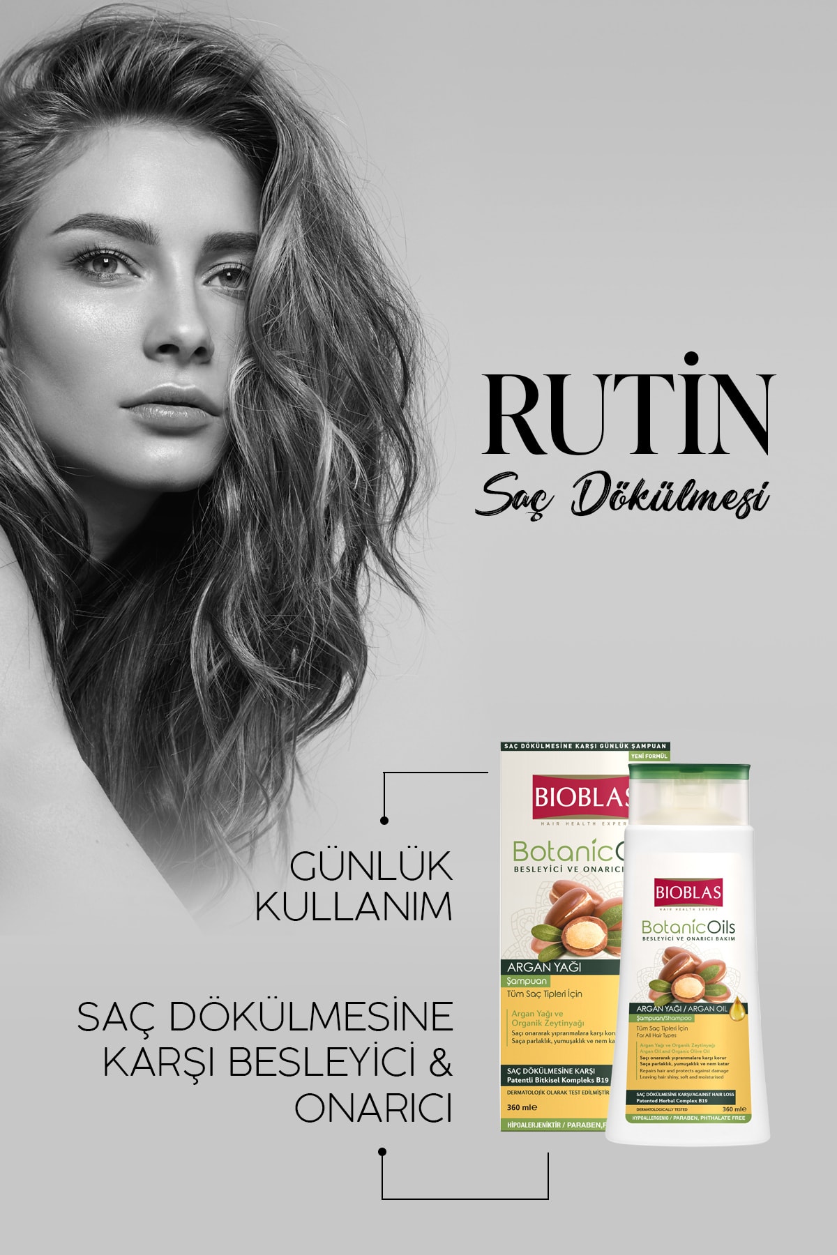 Botanic Oils Argan Şampuan 360 Ml