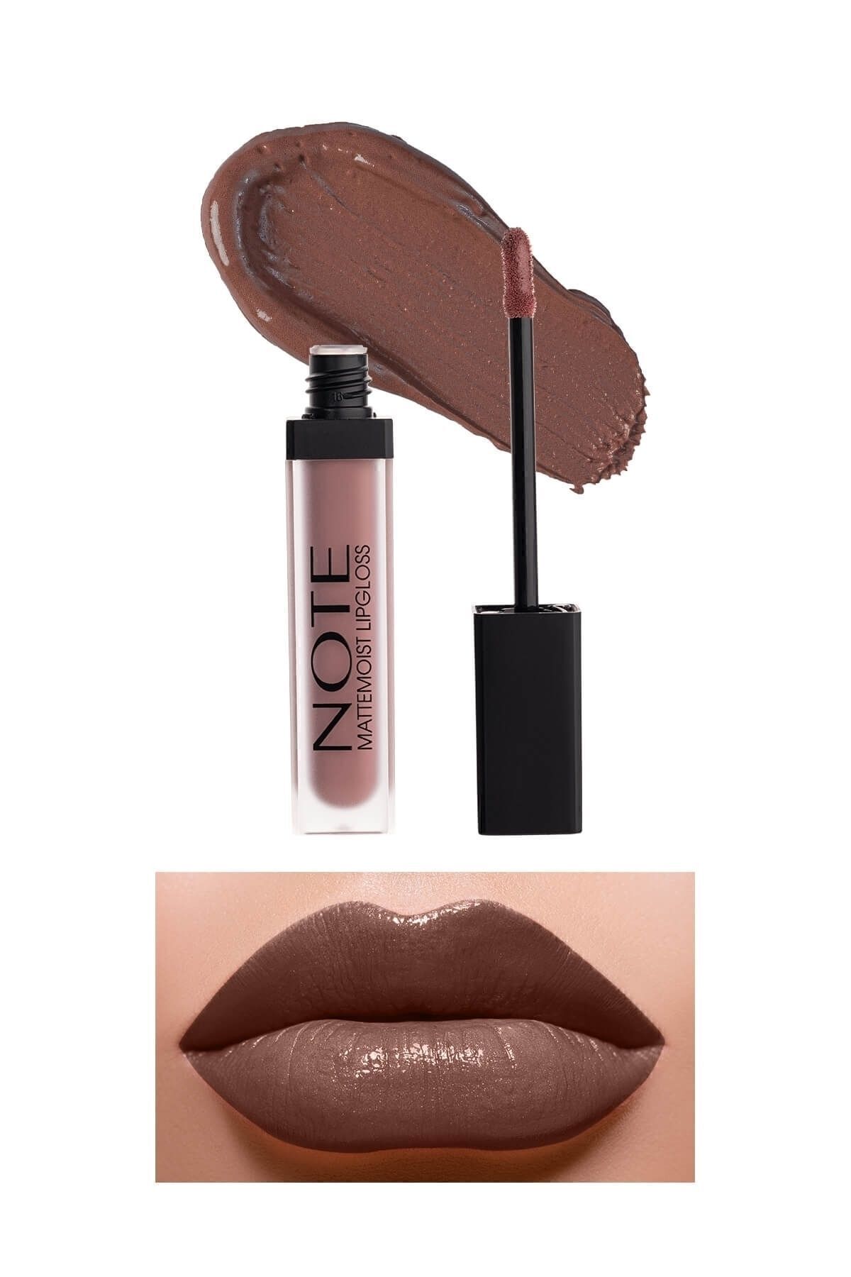 Mattemoist Lipgloss Yarı Mat Saten Bitişli Likit Ruj 412 Forever Nude - Nude