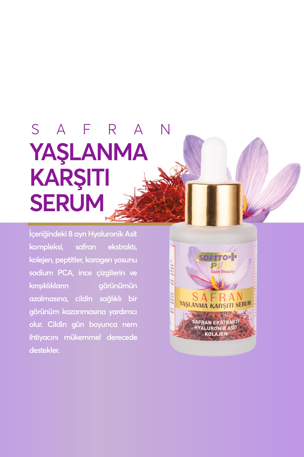 Safran Yaşlanma Karşıtı Serum 30 Ml