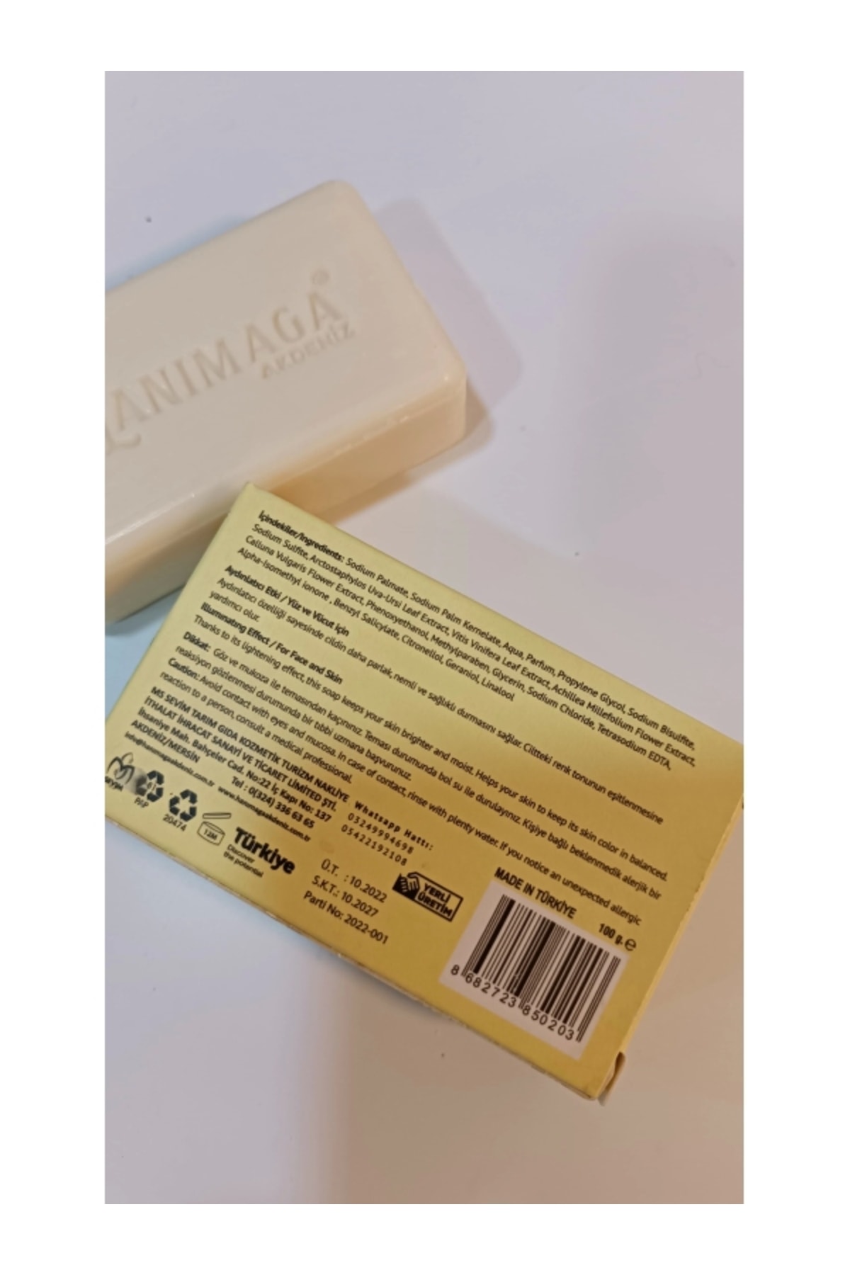 Akdeniz Pirinç Özlü Beyazlatıcı Sabun 100 Gr,Pirinç