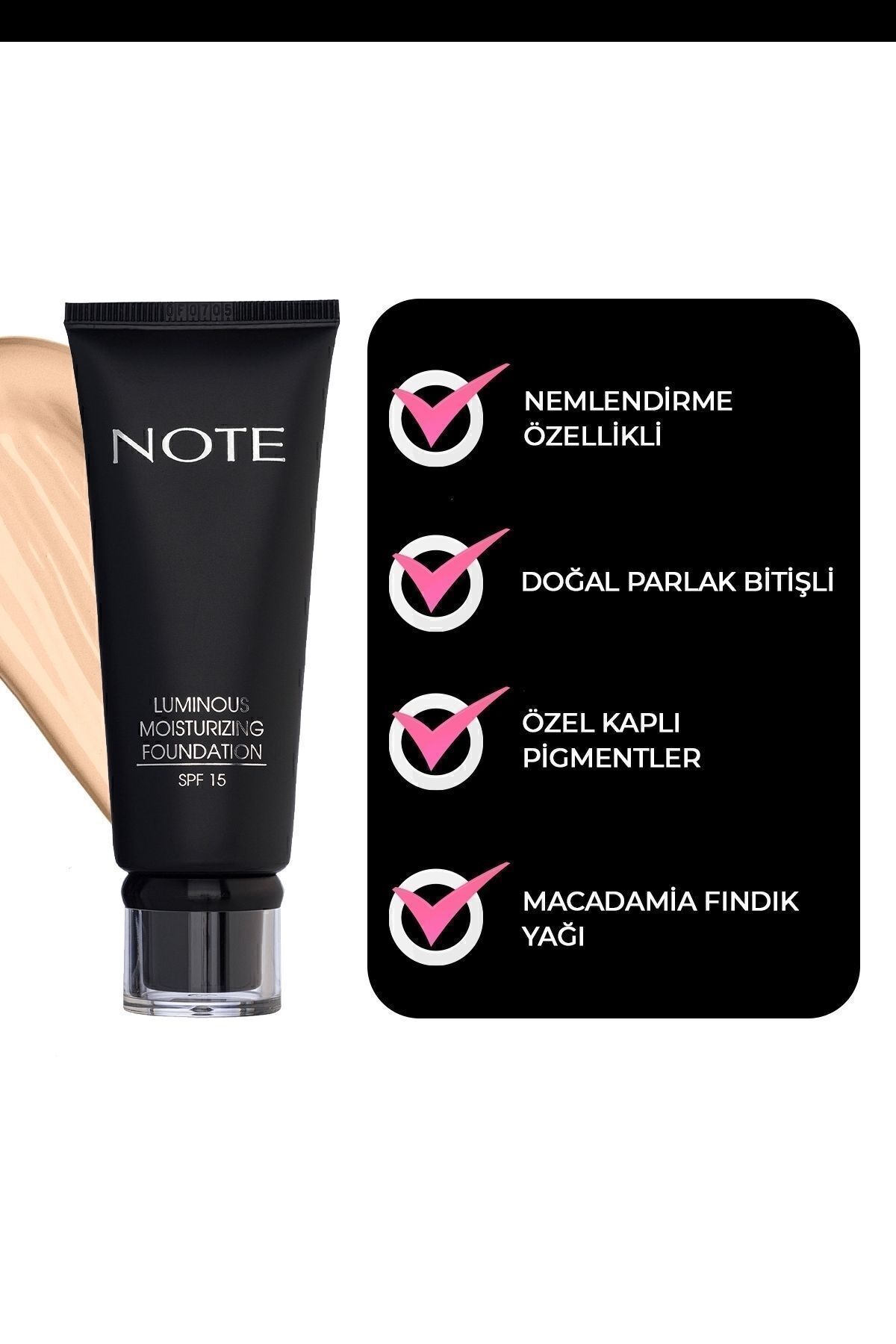 Luminous Moisturizing Spf 15 Nemlendirici Etkili Parlak Bitişli Fondöten - 04 Sand