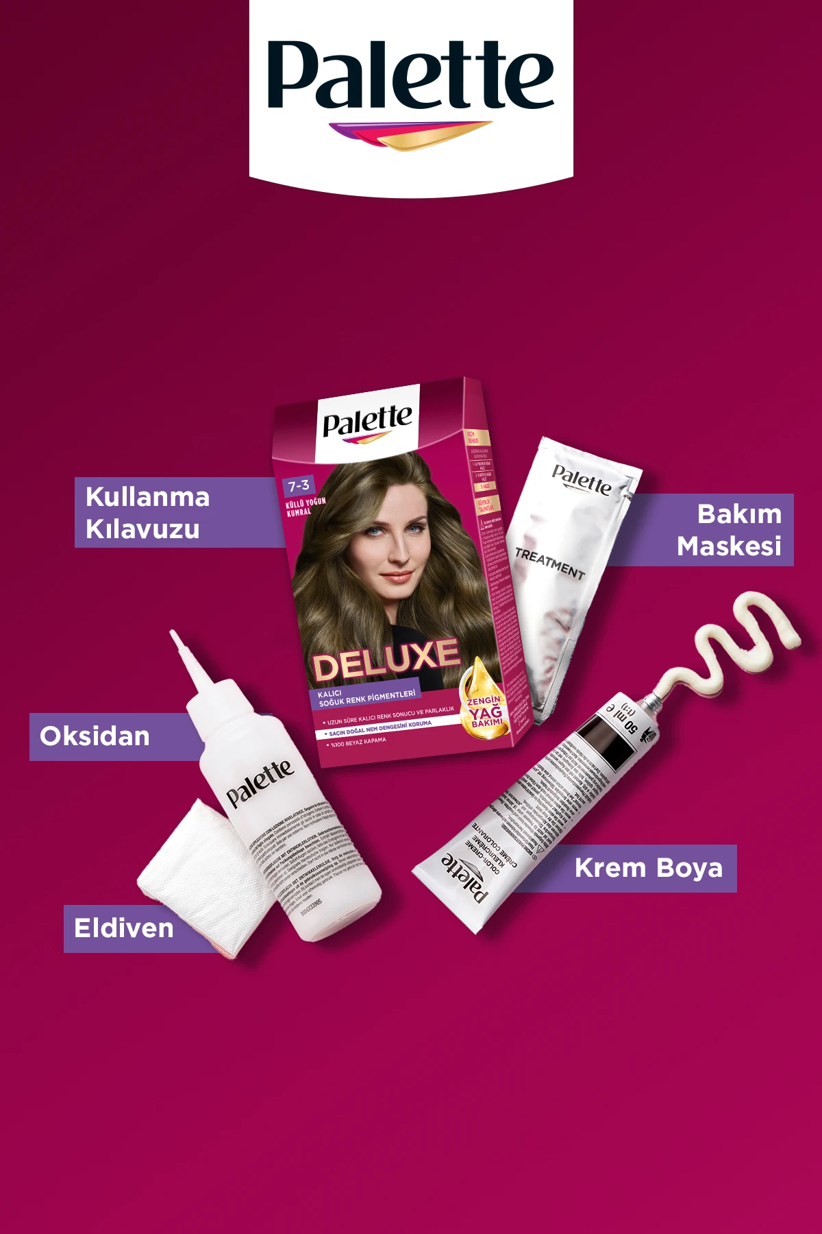 Deluxe Yoğun Renkler 7-3 Küllü Yoğun Kumral