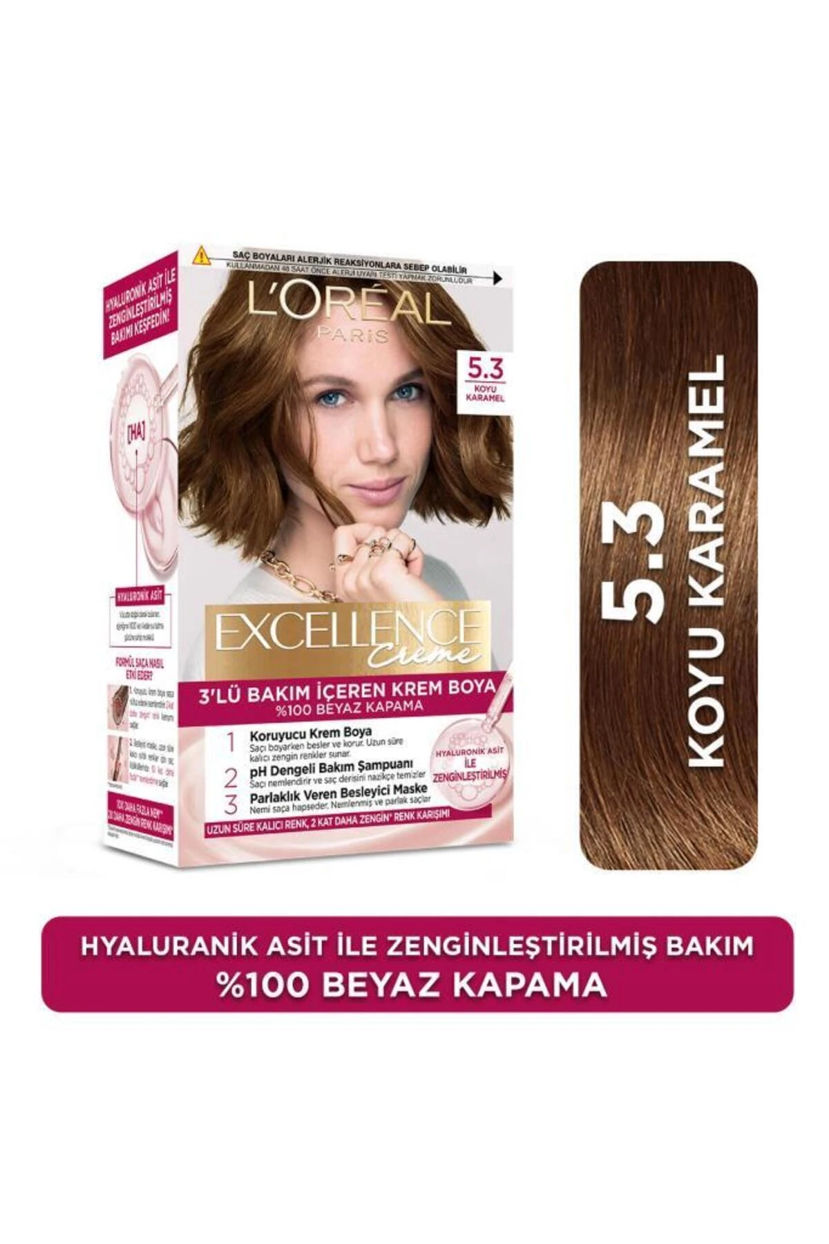 Excellence Creme Saç Boyası 5.3 Koyu Karamel