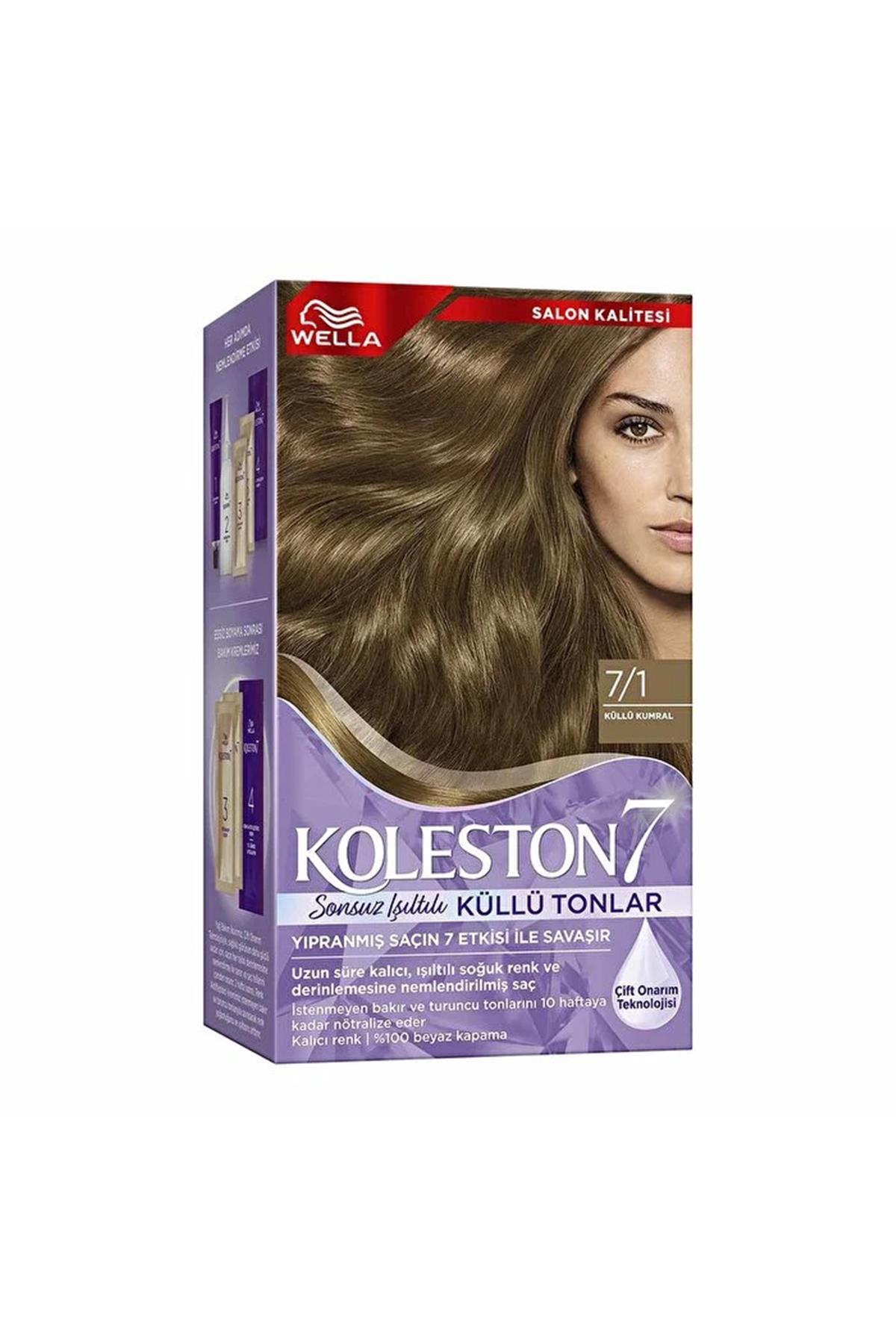 Kit Saç Boyası & No: 7/1 Küllü Kumral