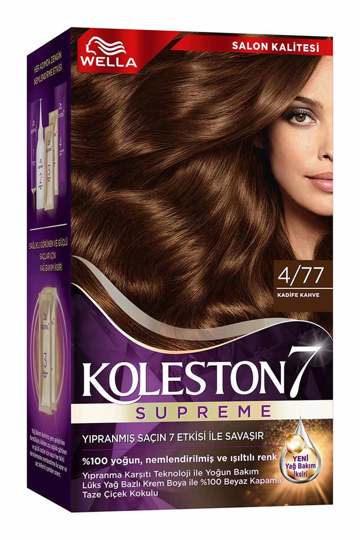 Kit Saç Boyası & No: 4/77 Kadife Kahve Yeni