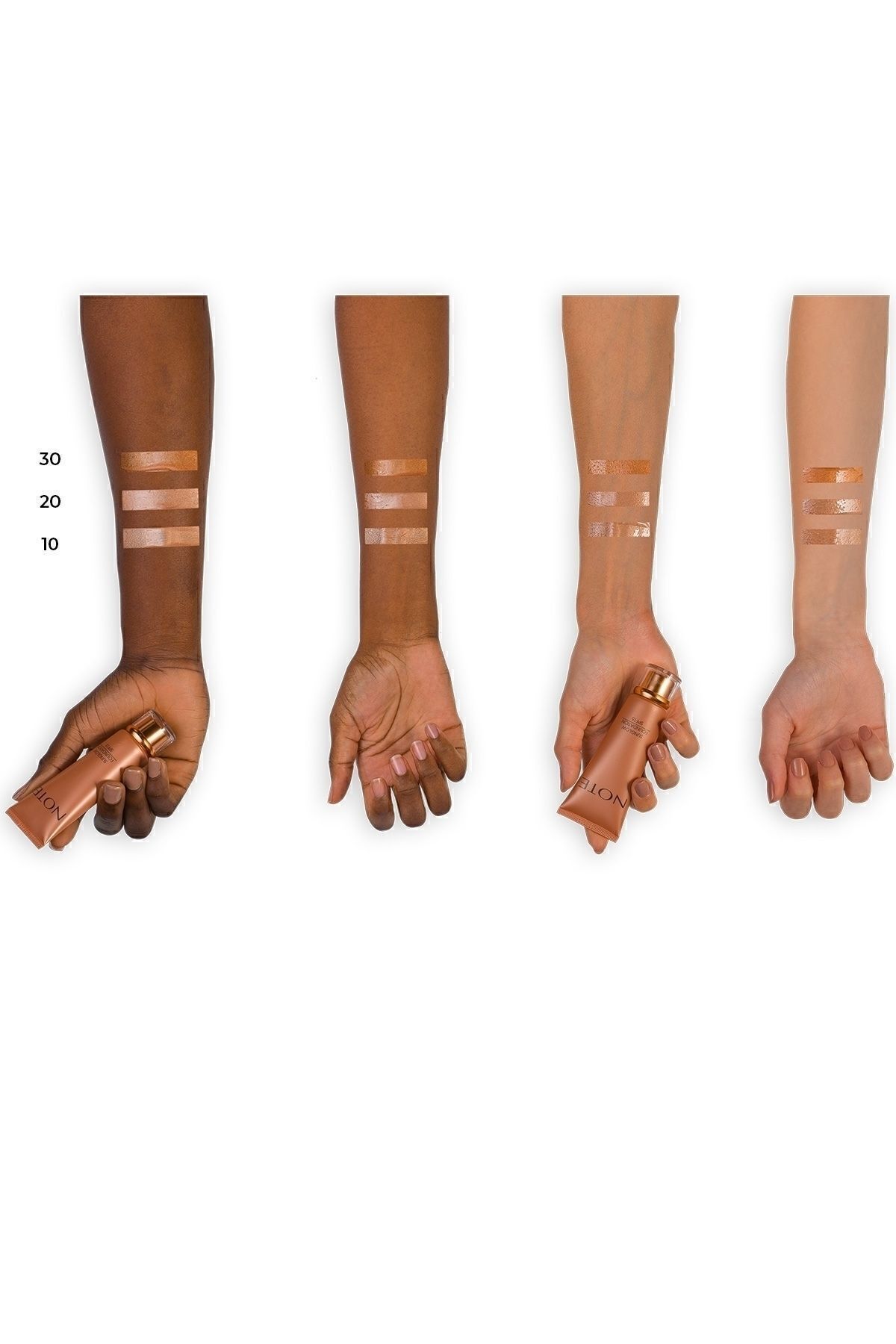 Sunglow Foundation Spf 15 Işıltılı Bronzlaştırıcı Fondöten - 20 Orta