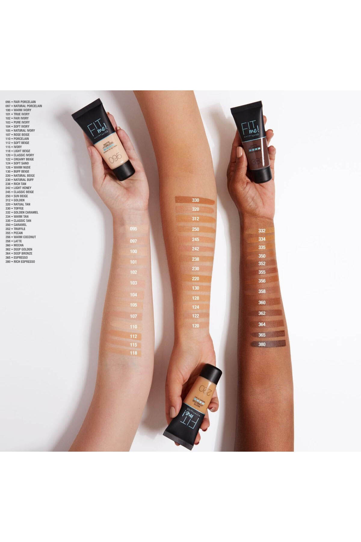 Fit Me Matte Poreless Fondöten - 115 Ivory