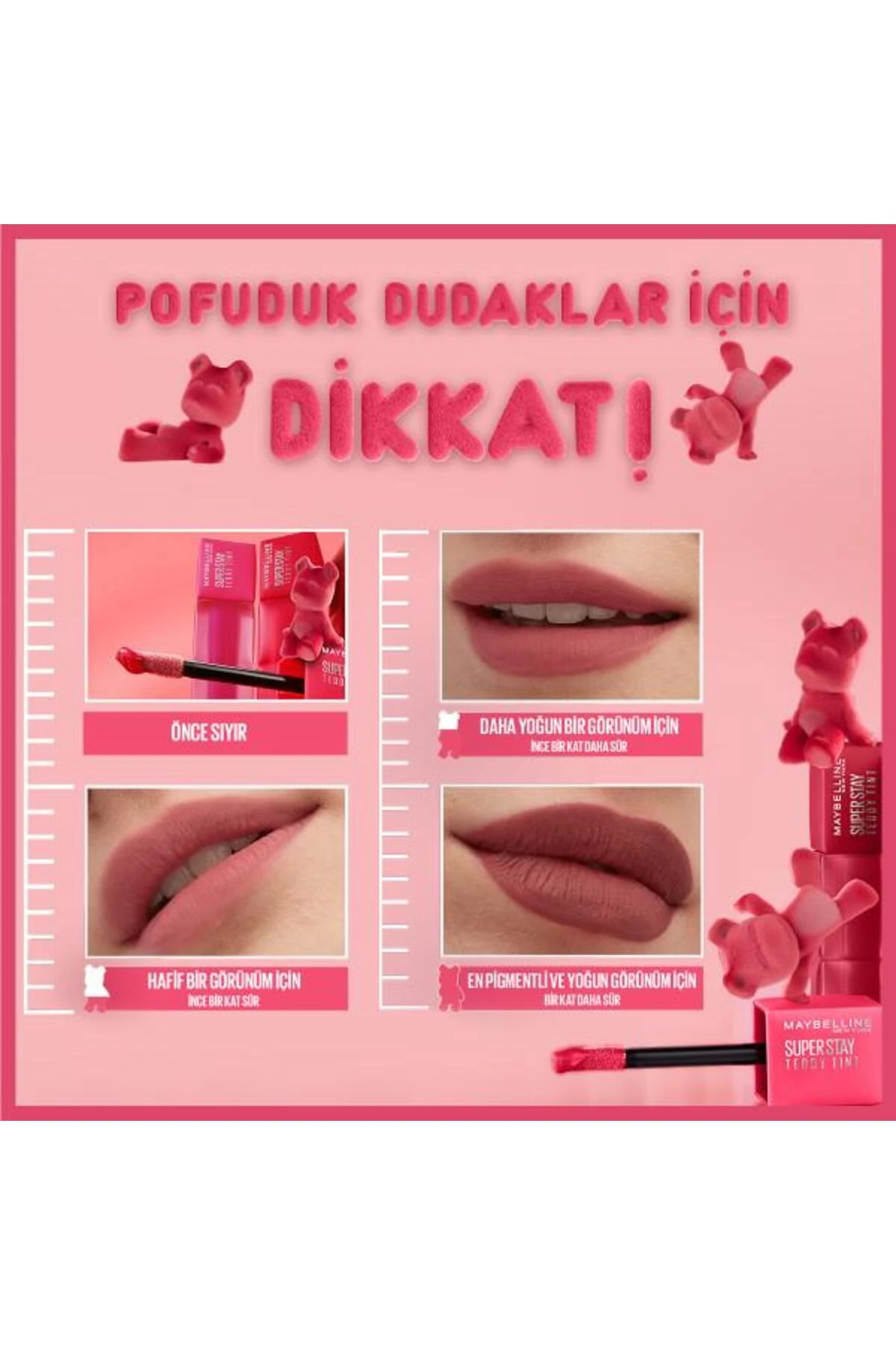 Maybelline Super Stay Teddy Tint Uzun Süre Kalıcı Likit Mat Tint 35 July Forever