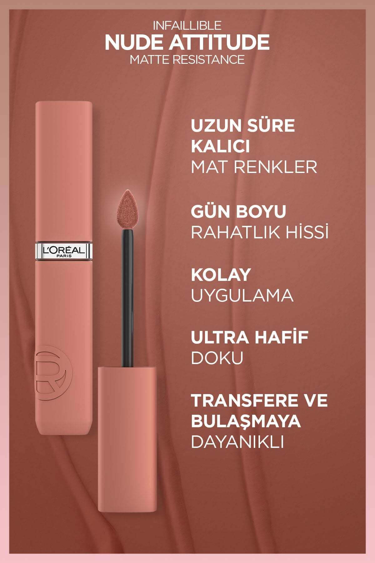 Infaillible Matte Resistance Likit Mat Ruj - 635 Worth It (Medium)