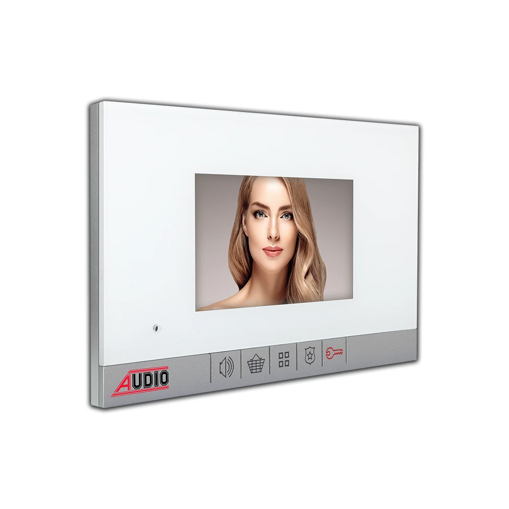 AUDIO 001180 Bus Plus 4.3"görüntülü Diafon (Mekanik Butonlu) – Beyaz Şase