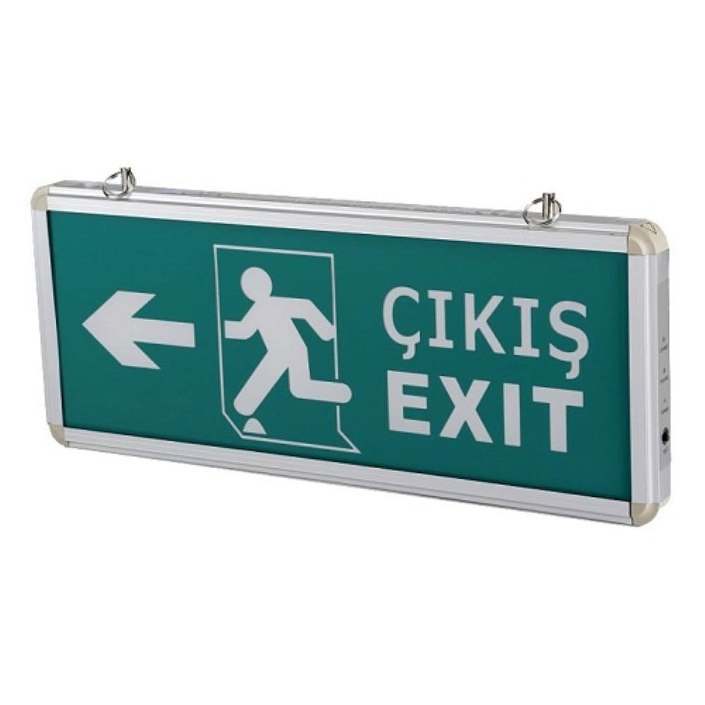 CATA 3W Exit Çıkış Armatürü LED'li 3 Saat Akülü CT-9170