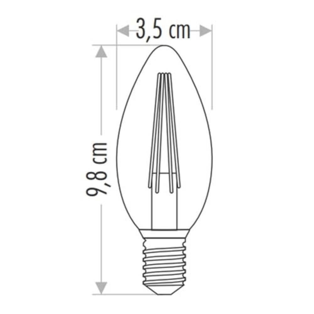 CATA 4W LED Filament Buji Ampul Günışığı E14 CT-4066G