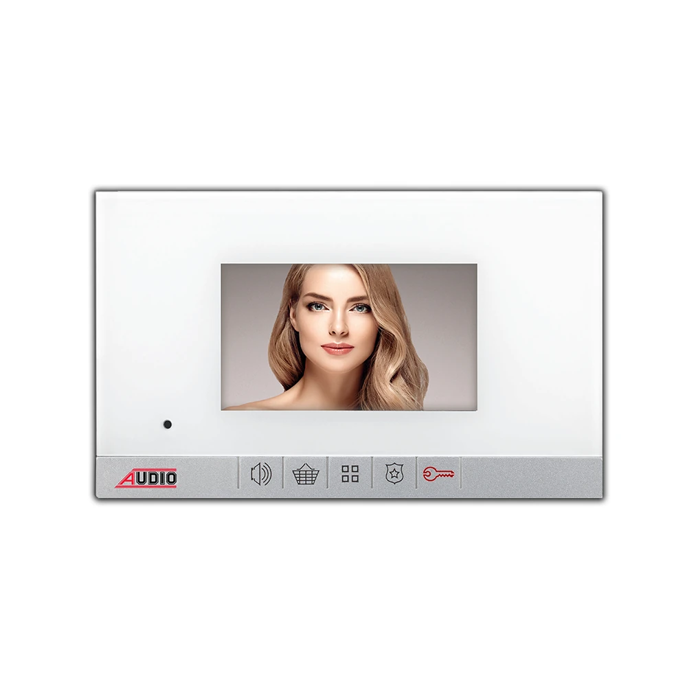 AUDIO 001182 SET Bus Plus 4.3" Görüntülü Diafon Bus Plus Mekanik Butonlu Handsfree Beyaz