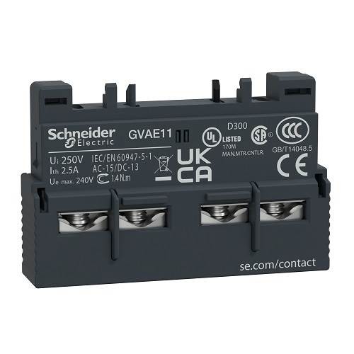 Schneider Tesys GV3 Yardımcı Kontak Bloğu Önden 1NA1NK GVAE11