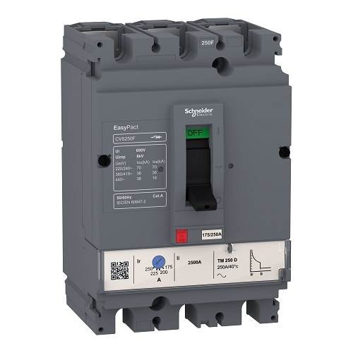 Schneider 3x125A 36kA 88-125A Ayarlı Kompakt Şalter CVS160F TM125D LV516332