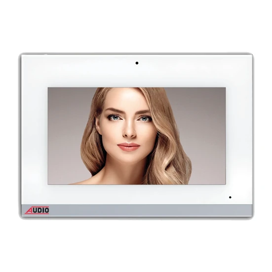 AUDIO 001196 Bus Plus 10.1" Görüntülü Diafon Bus Plus Dokunmatik Ekranlı Alarmlı Hafızalı Beyaz Bus Plus Gd-18 10,1" İlave Set