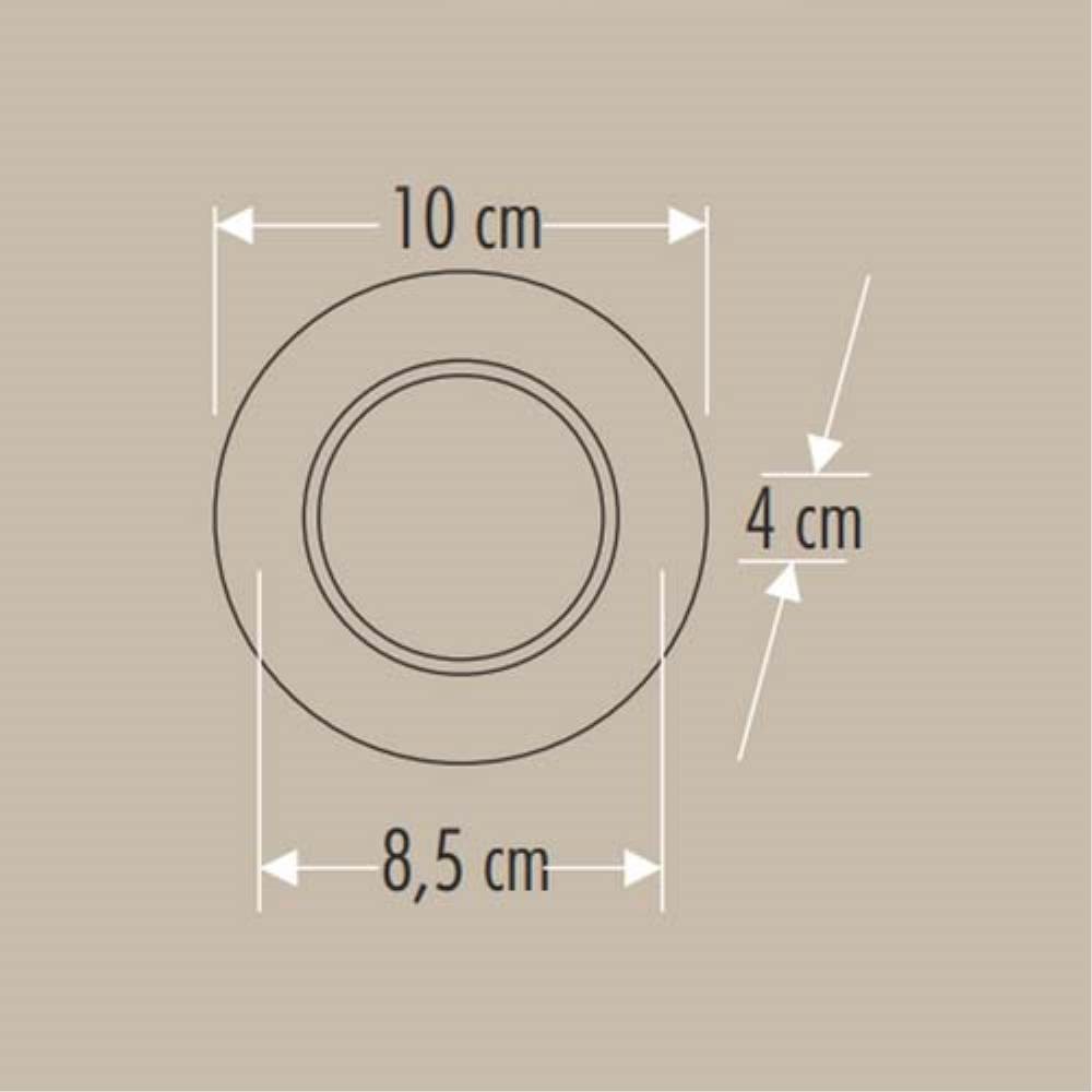 CATA 6W Zebra LED Armatür Beyaz-Krom CT-5257