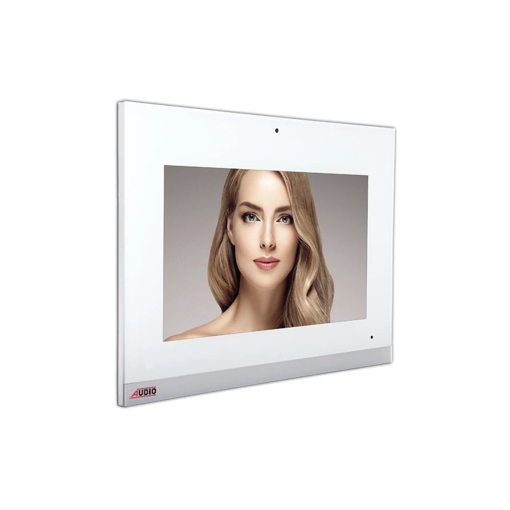 AUDIO 001196 Bus Plus 10.1" Görüntülü Diafon Bus Plus Dokunmatik Ekranlı Alarmlı Hafızalı Beyaz Bus Plus Gd-18 10,1" İlave Set