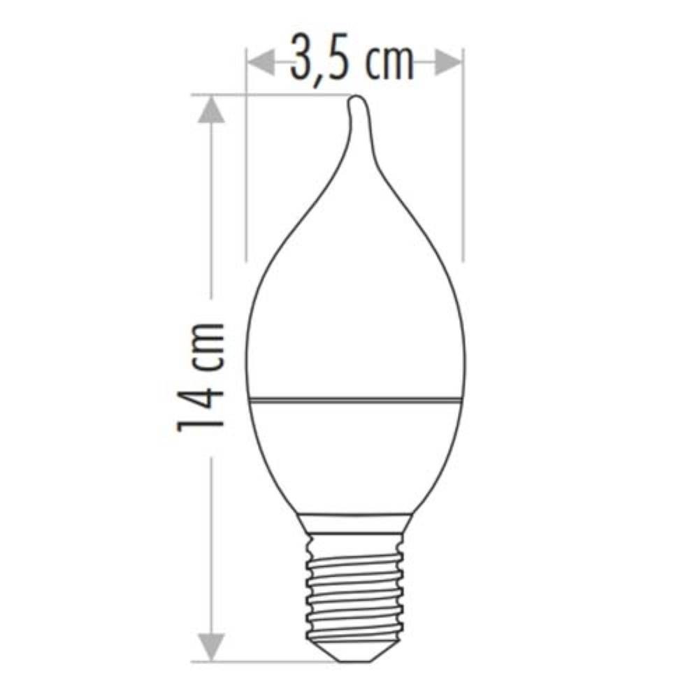 CATA 7W LED Kıvrık Buji Ampul Günışığı E14 CT-4080G