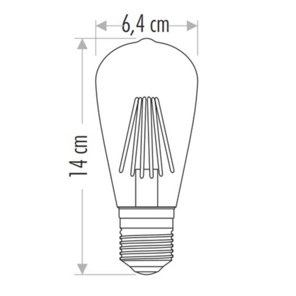 CATA 8W Rustik LED Ampul ST-64 Amber E27 CT-4290