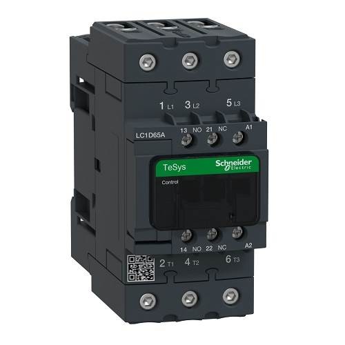Schneider 30kW 65A 1NA+1NK 220VDC Kontaktör Tesys Deca LC1D65AM7